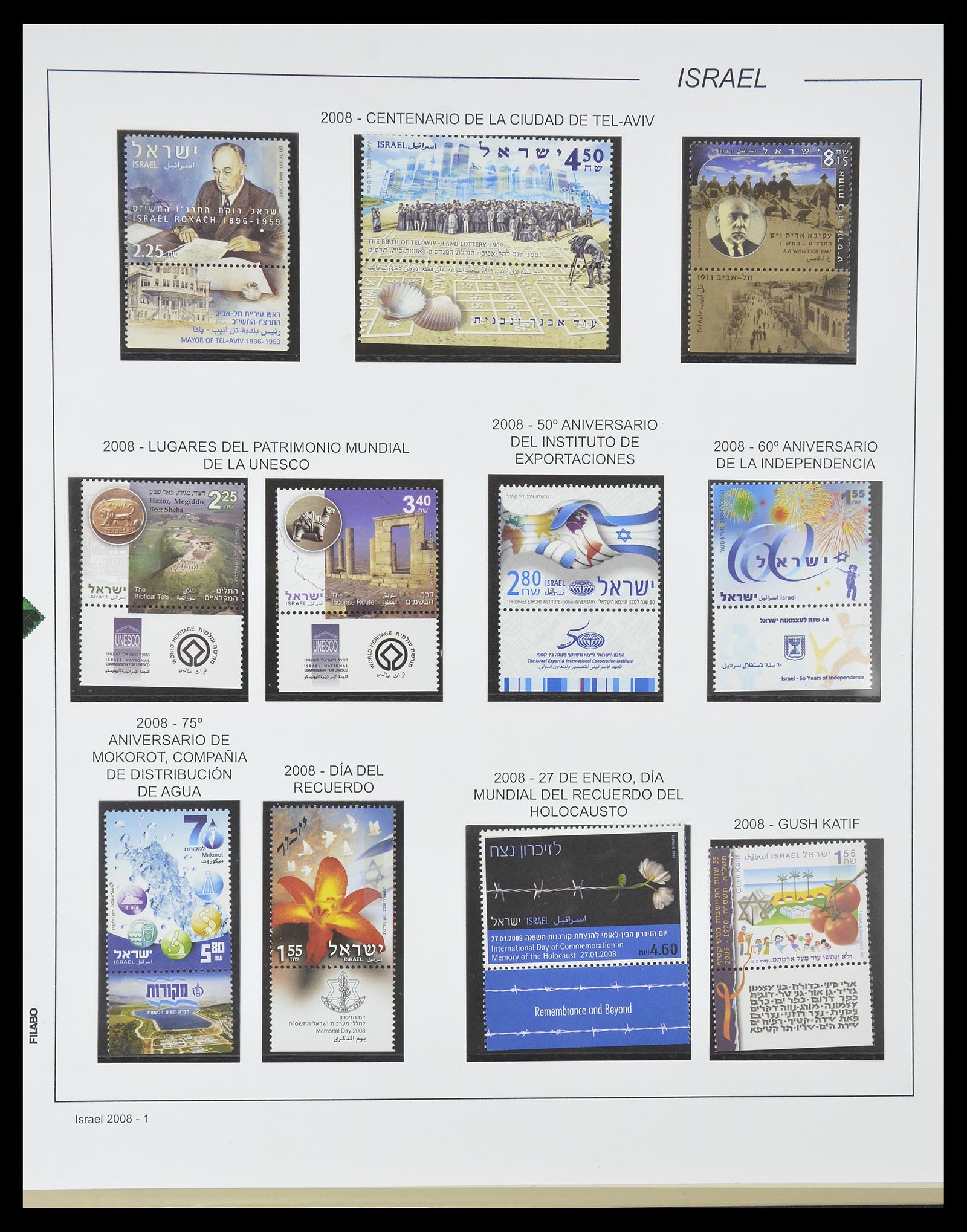 34779 291 - Postzegelverzameling 34779 Israël 1948-2010.