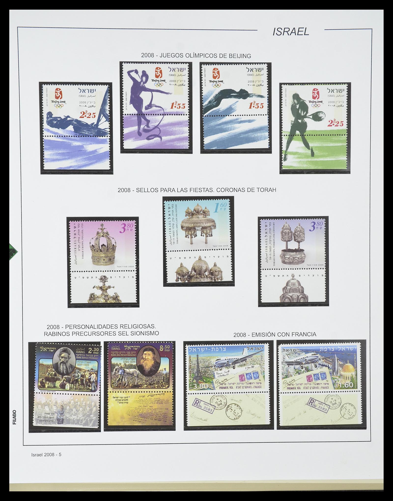 34779 295 - Postzegelverzameling 34779 Israël 1948-2010.
