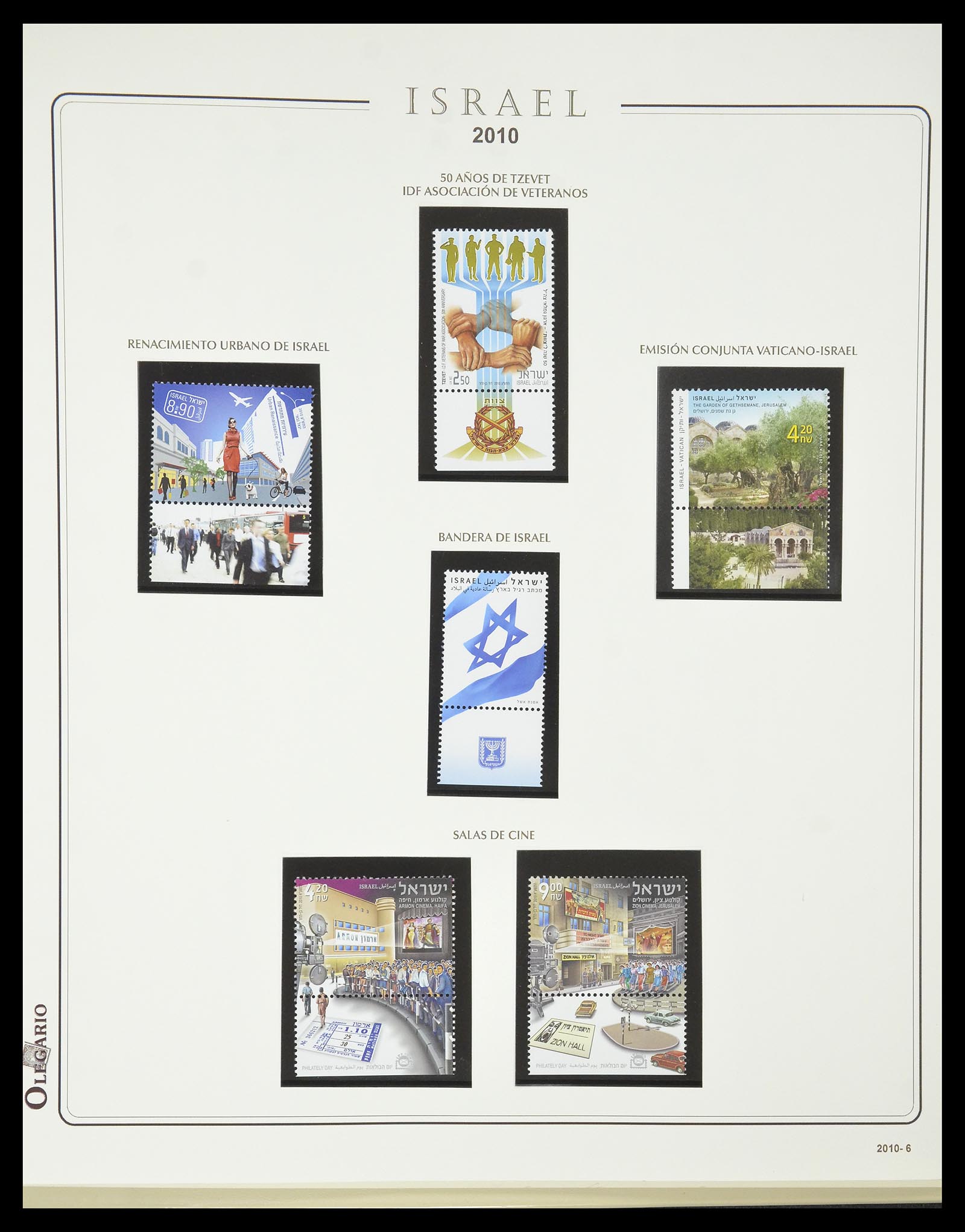 34779 309 - Postzegelverzameling 34779 Israël 1948-2010.