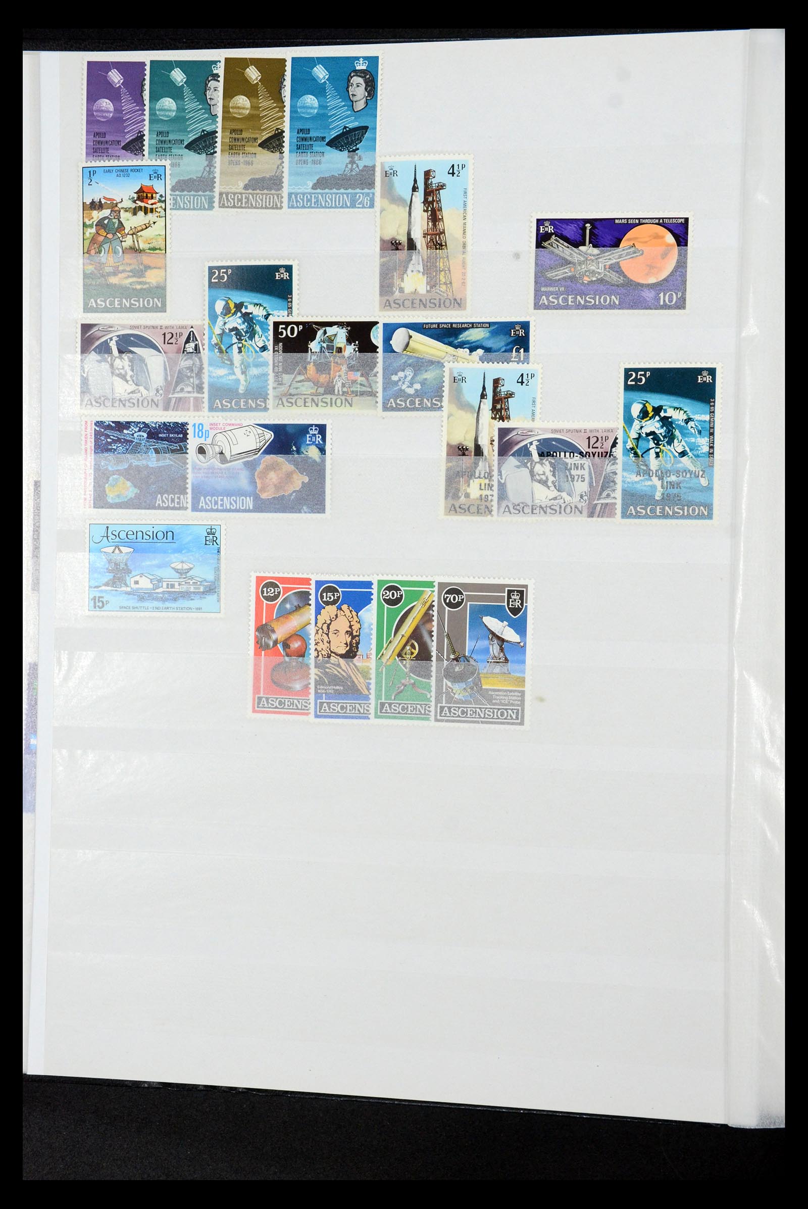 34782 011 - Stamp Collection 34782 Motif space travel, astrology, astronomy 1960-201