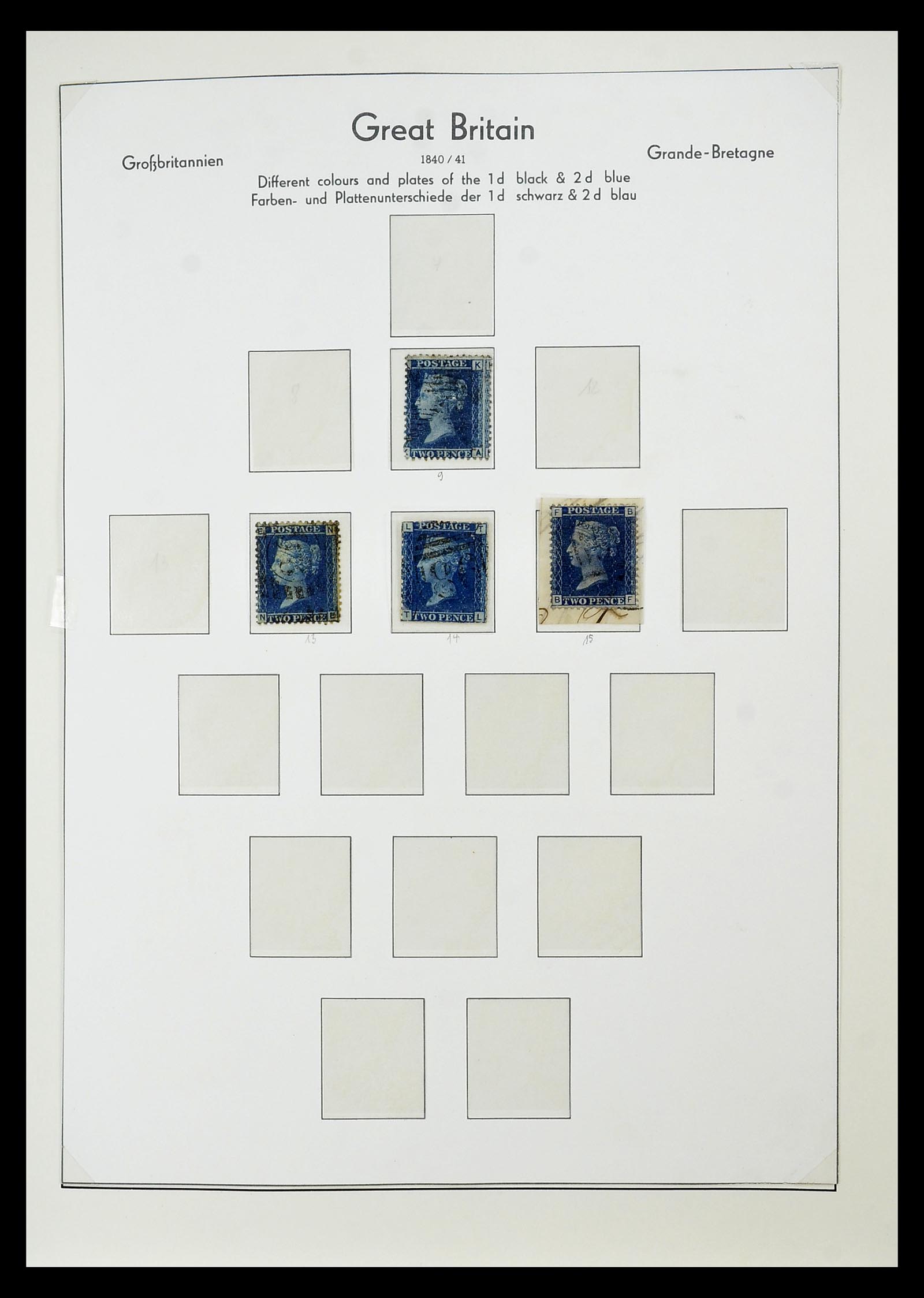 34784 009 - Stamp Collection 34784 Great Britain 1840-1950.