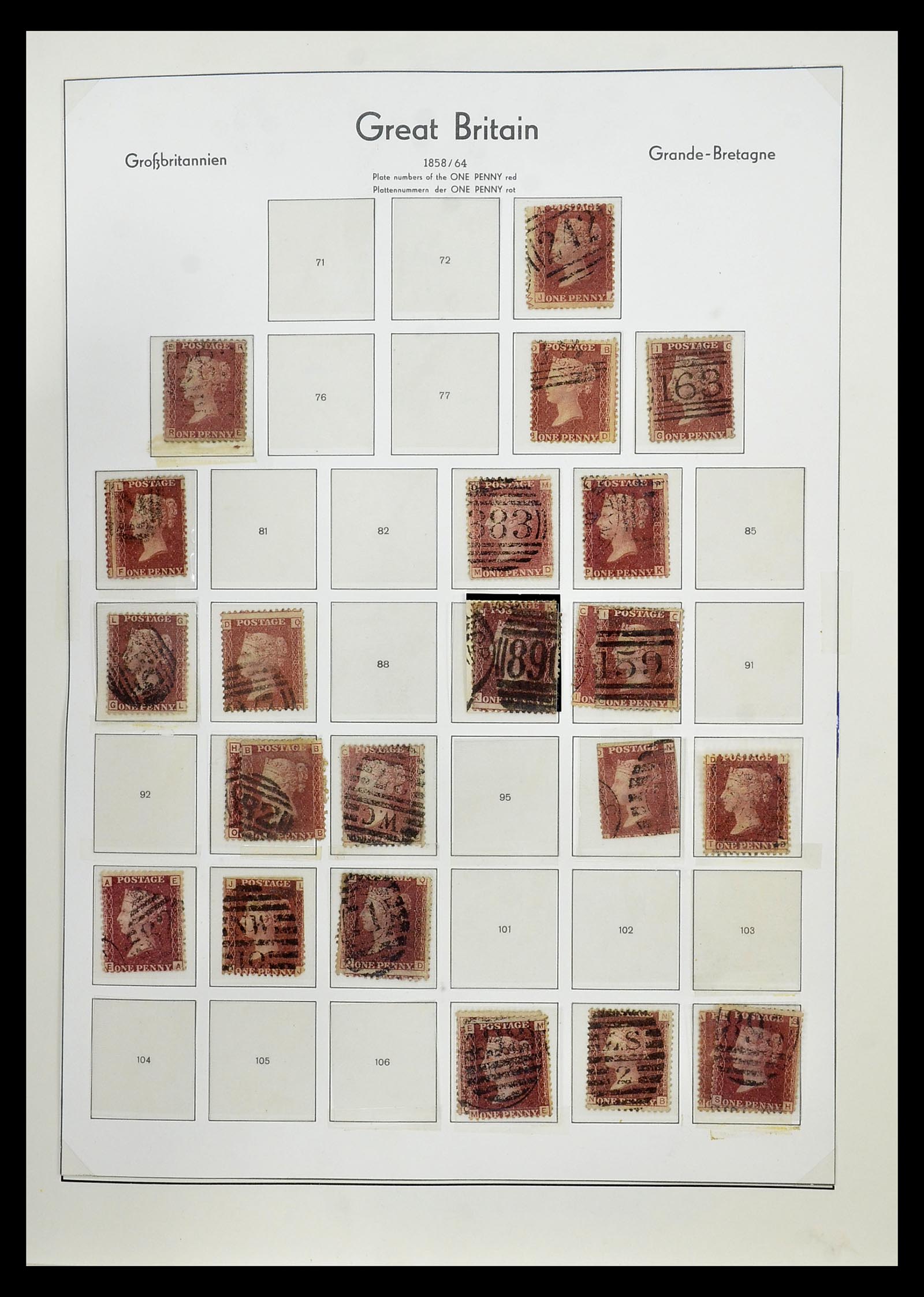 34784 013 - Stamp Collection 34784 Great Britain 1840-1950.
