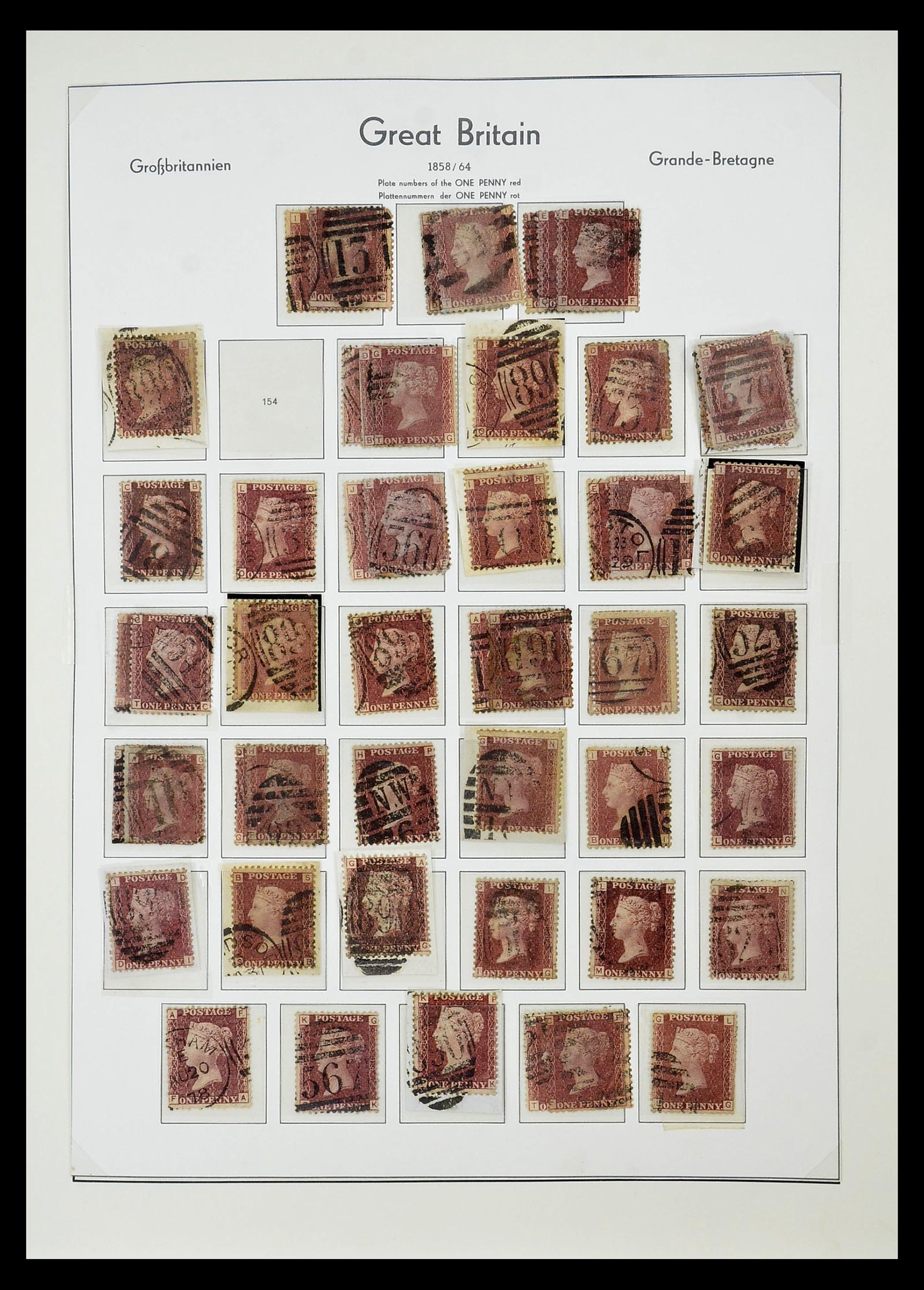 34784 021 - Stamp Collection 34784 Great Britain 1840-1950.