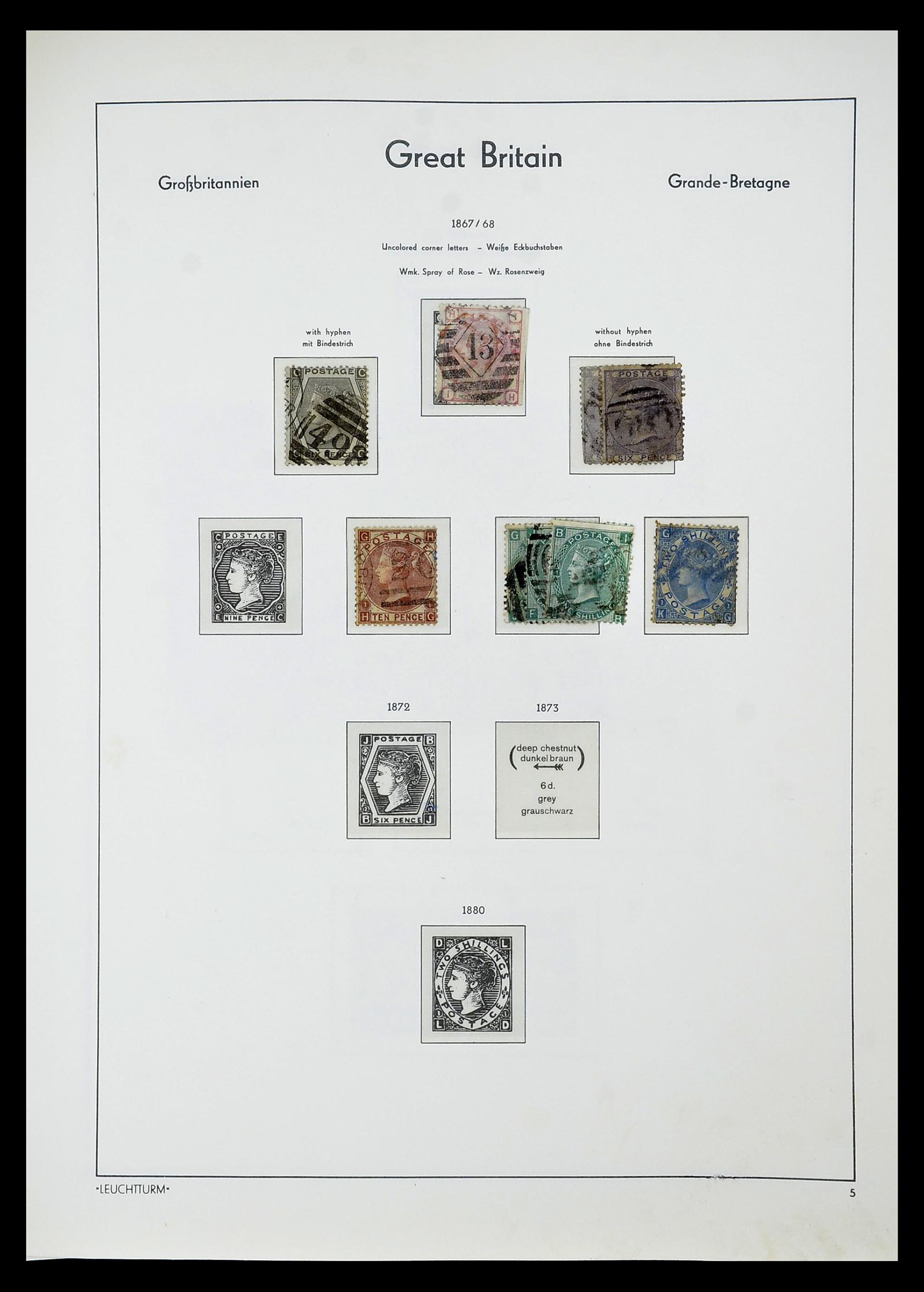 34784 041 - Stamp Collection 34784 Great Britain 1840-1950.