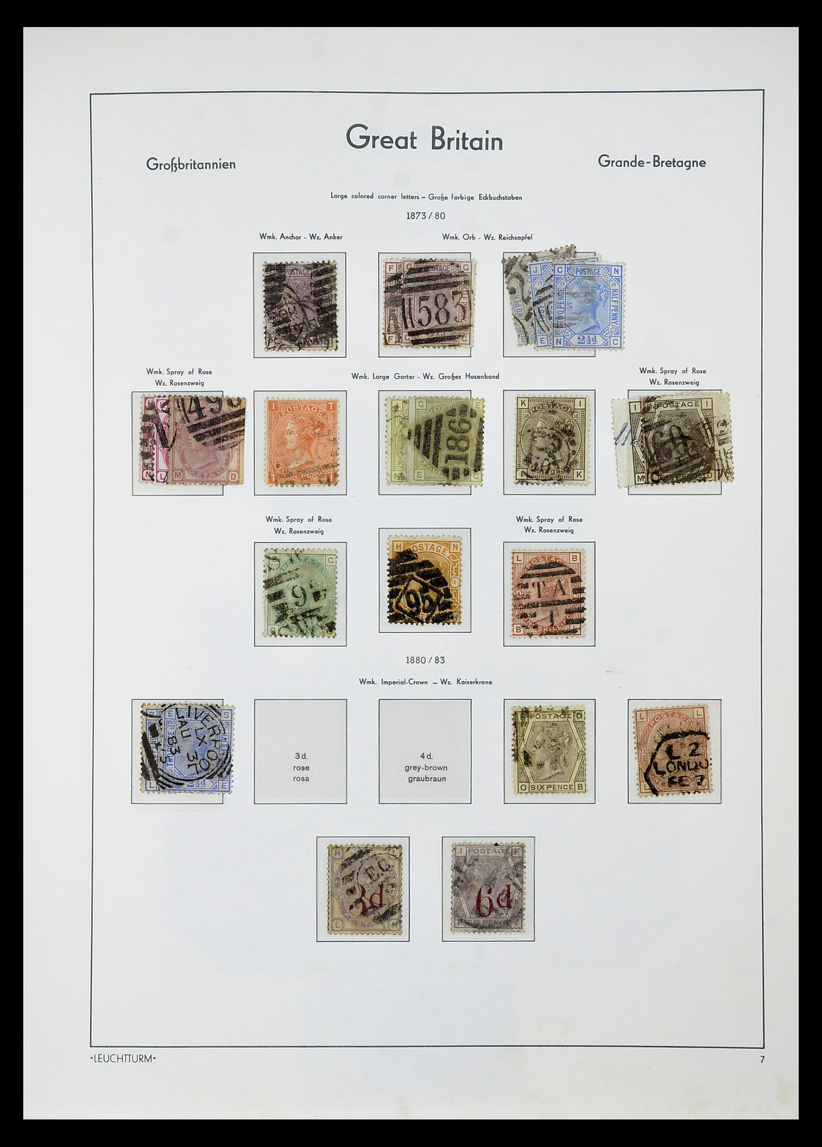 34784 044 - Stamp Collection 34784 Great Britain 1840-1950.