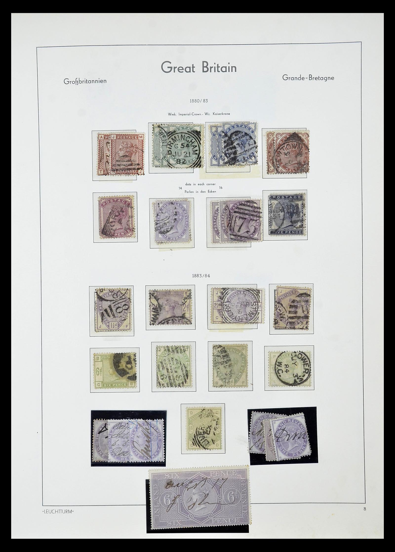 34784 046 - Stamp Collection 34784 Great Britain 1840-1950.