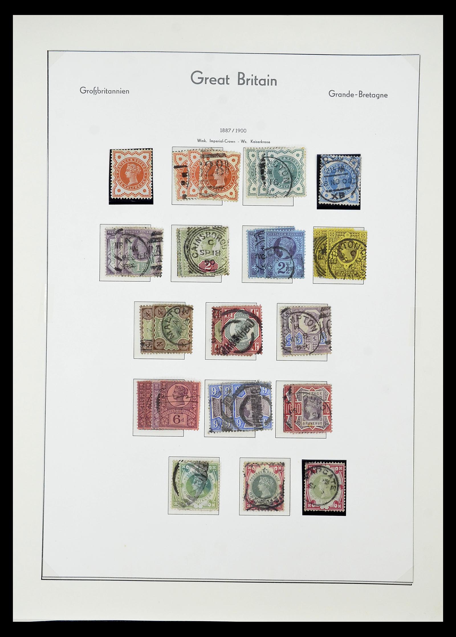 34784 054 - Stamp Collection 34784 Great Britain 1840-1950.