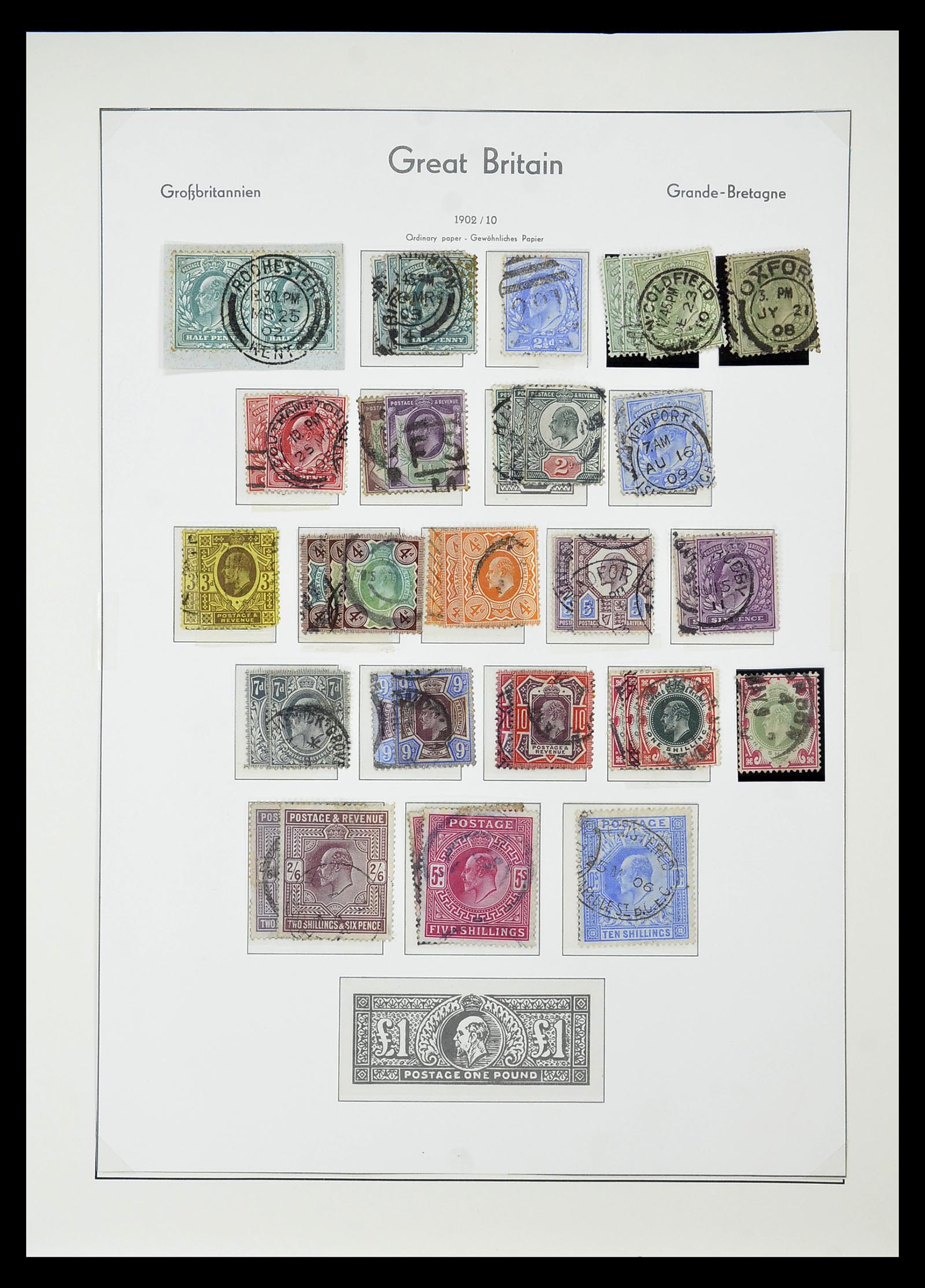 34784 056 - Stamp Collection 34784 Great Britain 1840-1950.