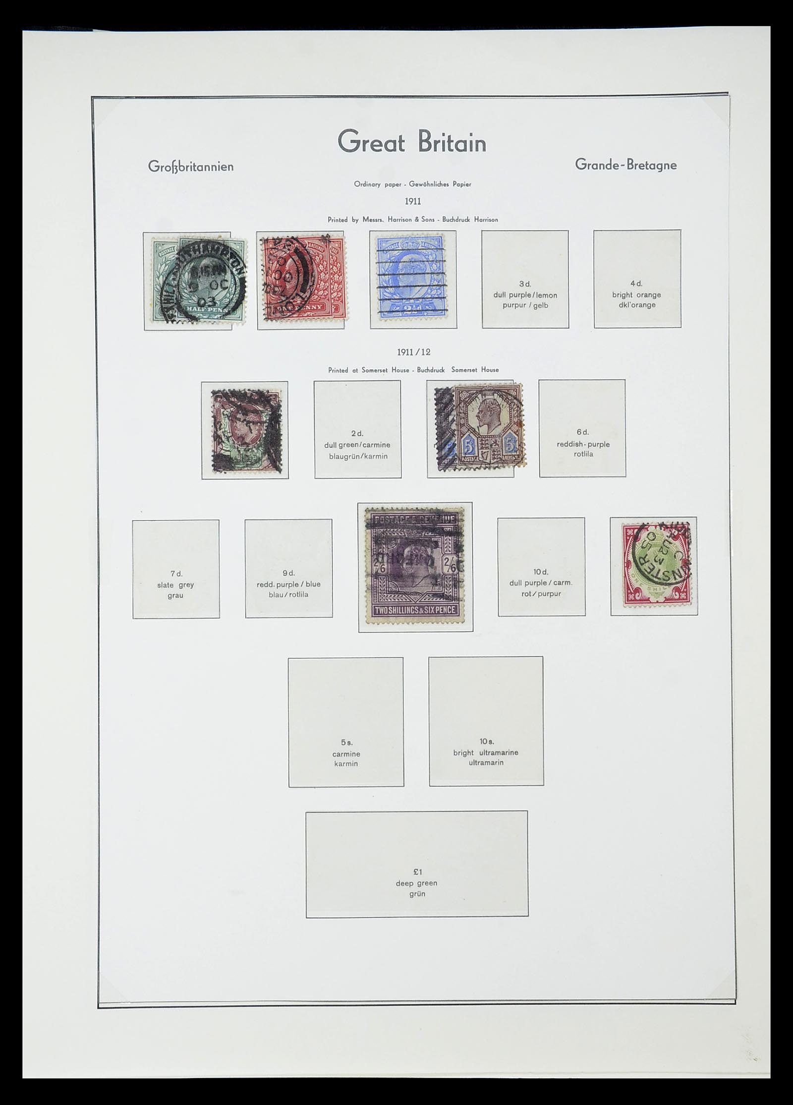 34784 067 - Stamp Collection 34784 Great Britain 1840-1950.