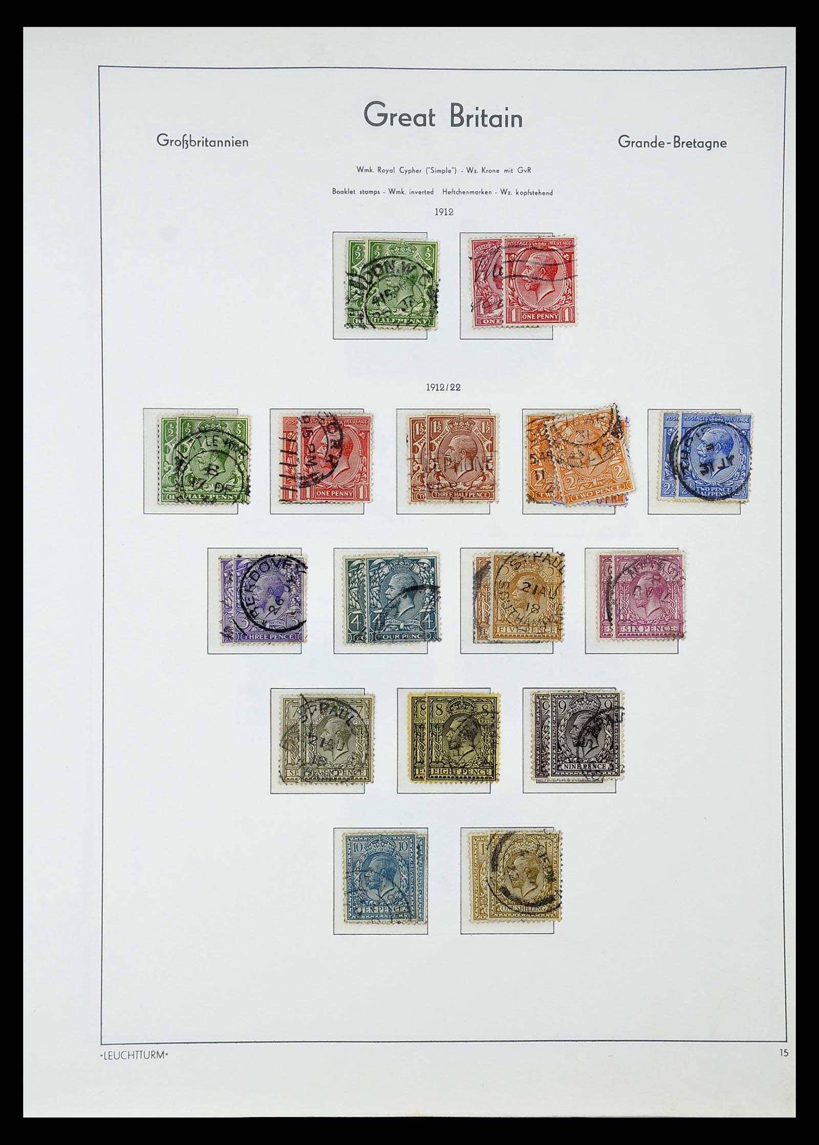 34784 074 - Stamp Collection 34784 Great Britain 1840-1950.