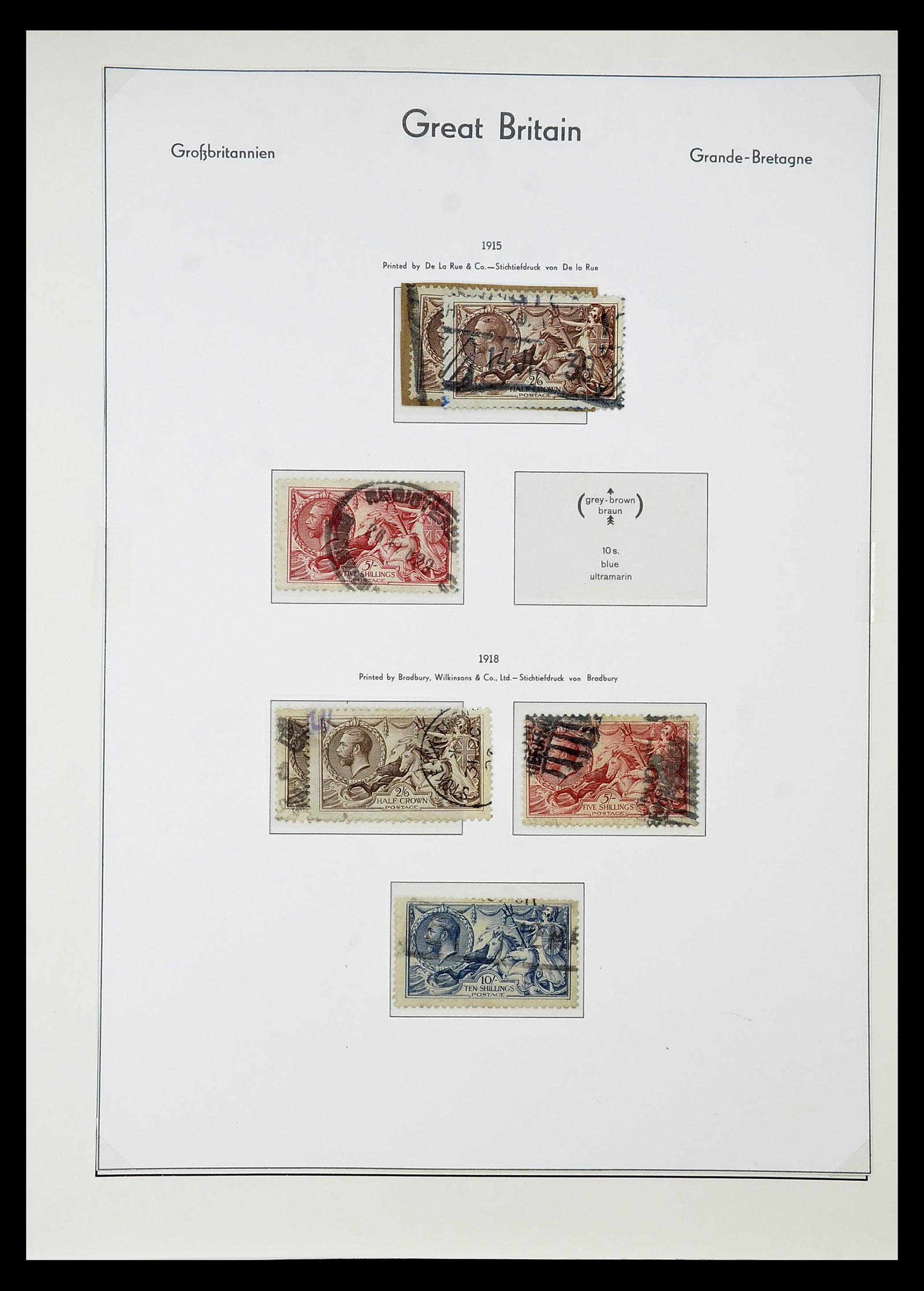 34784 075 - Stamp Collection 34784 Great Britain 1840-1950.