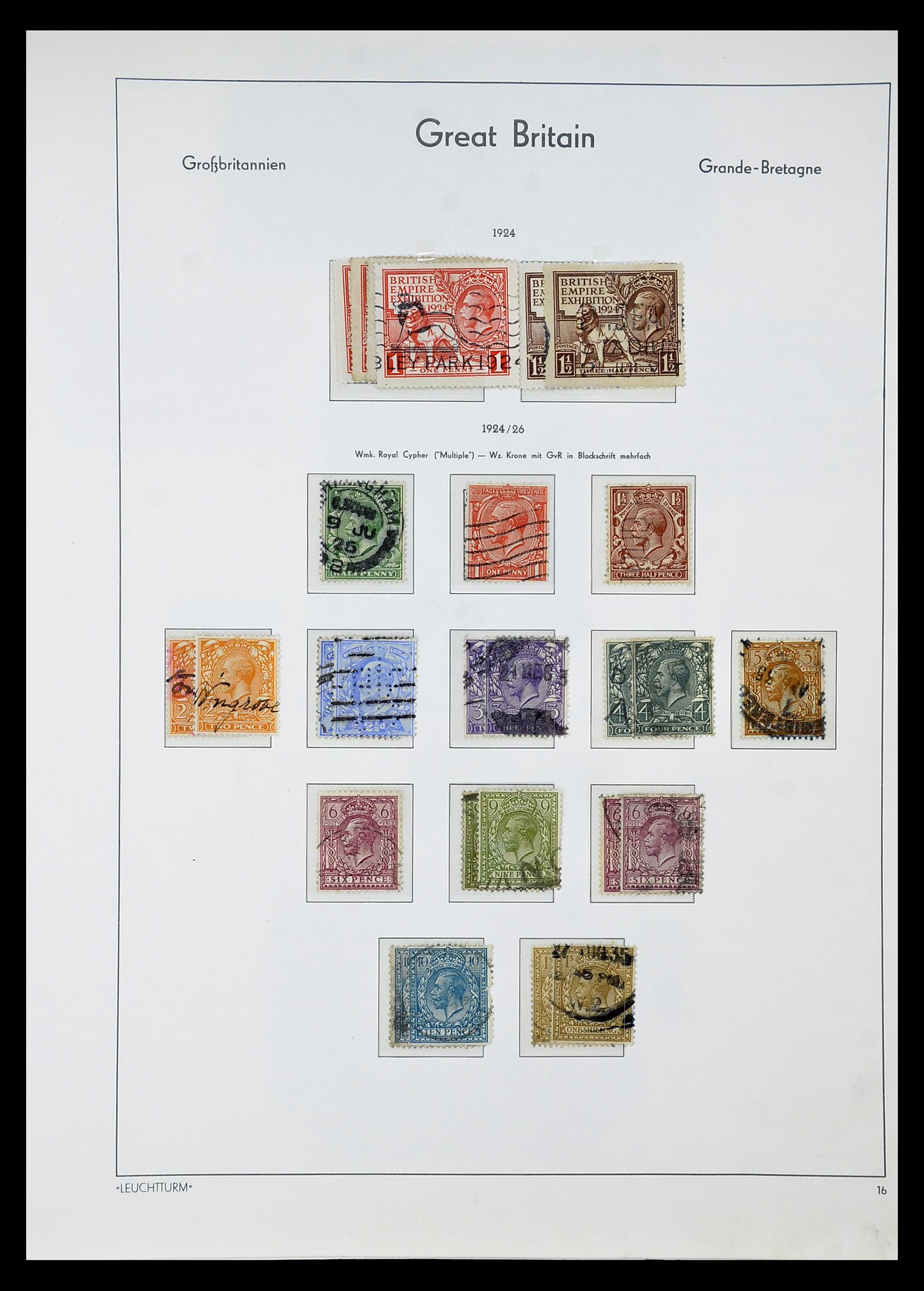 34784 078 - Stamp Collection 34784 Great Britain 1840-1950.