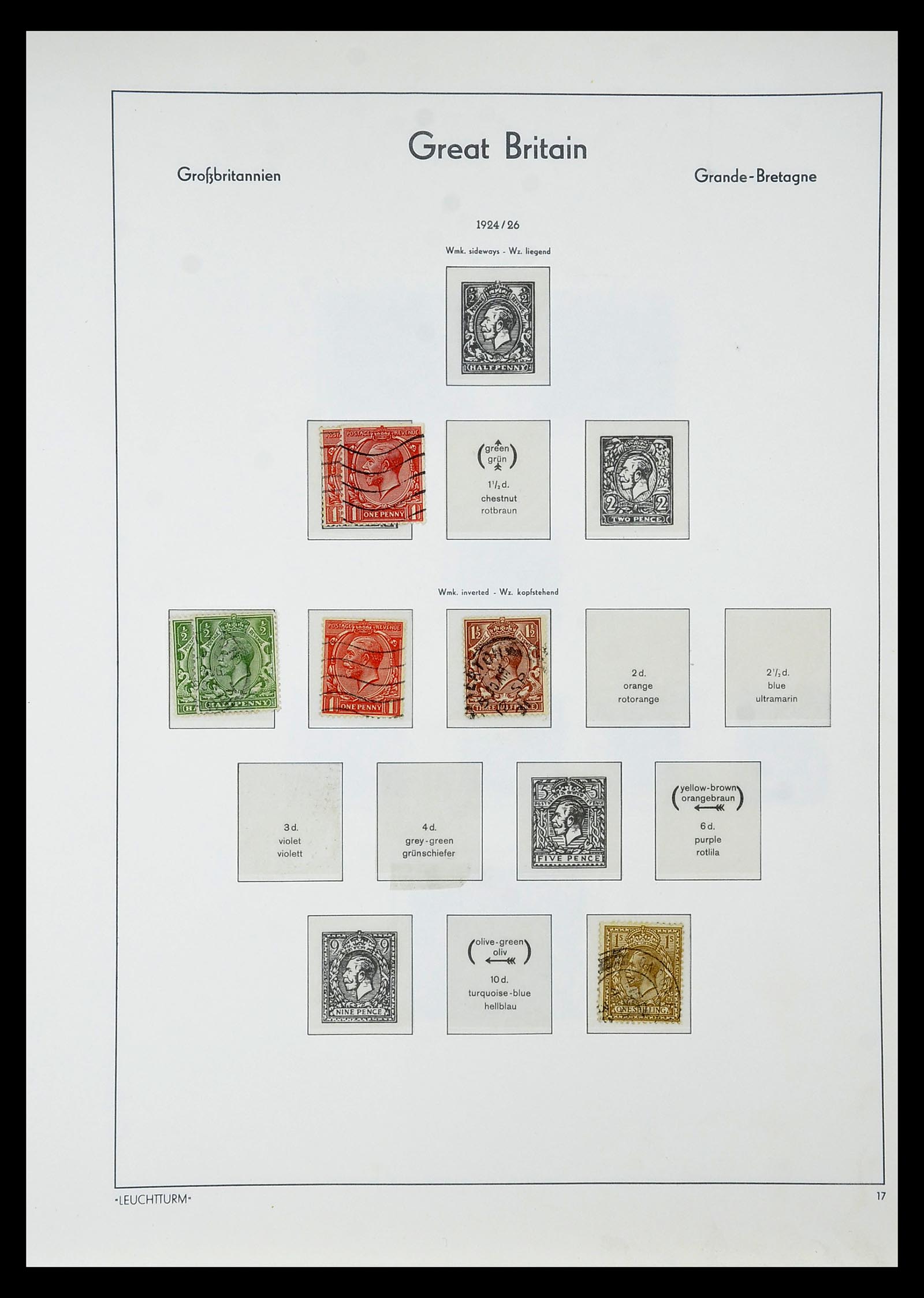 34784 080 - Stamp Collection 34784 Great Britain 1840-1950.