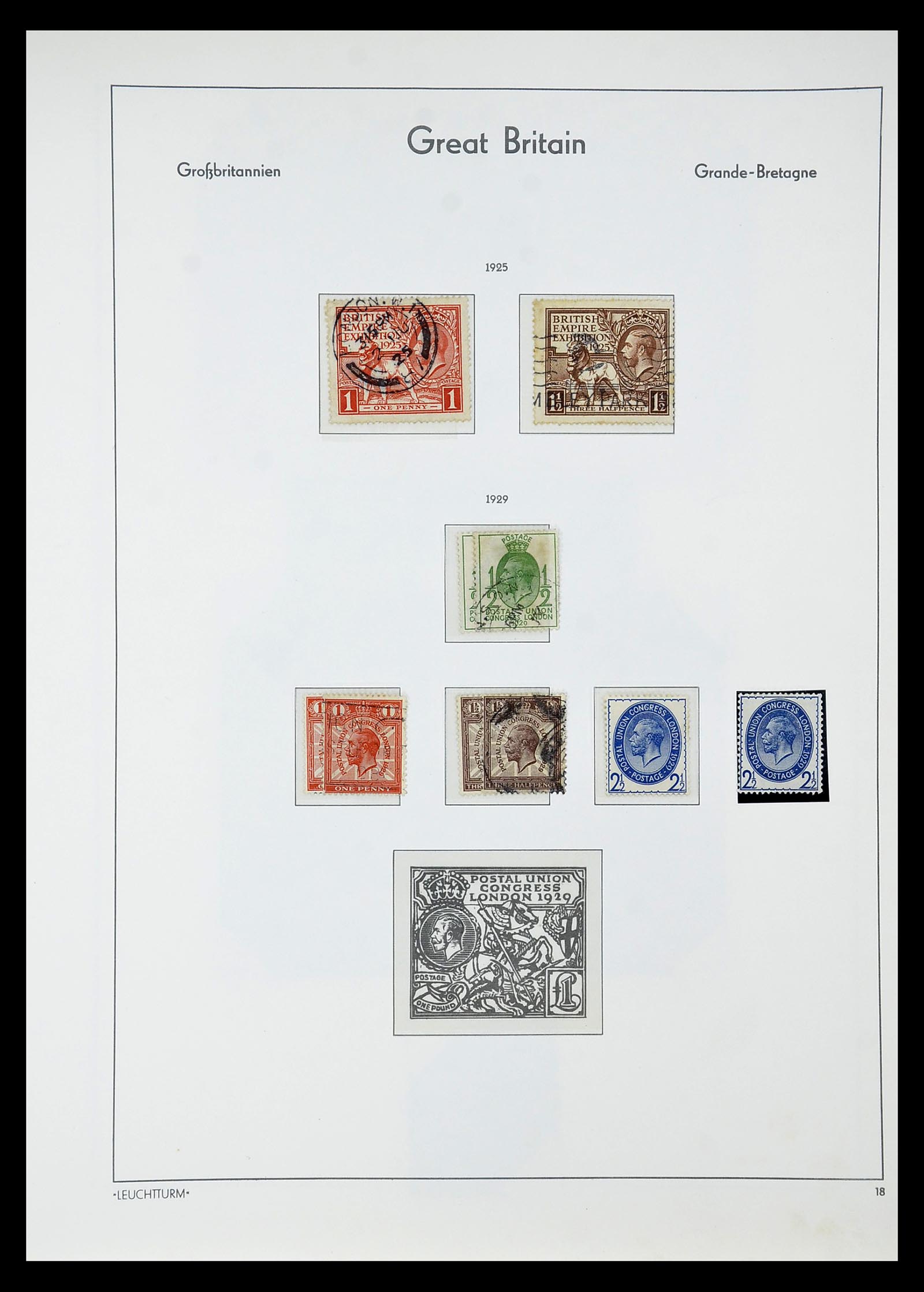 34784 081 - Stamp Collection 34784 Great Britain 1840-1950.