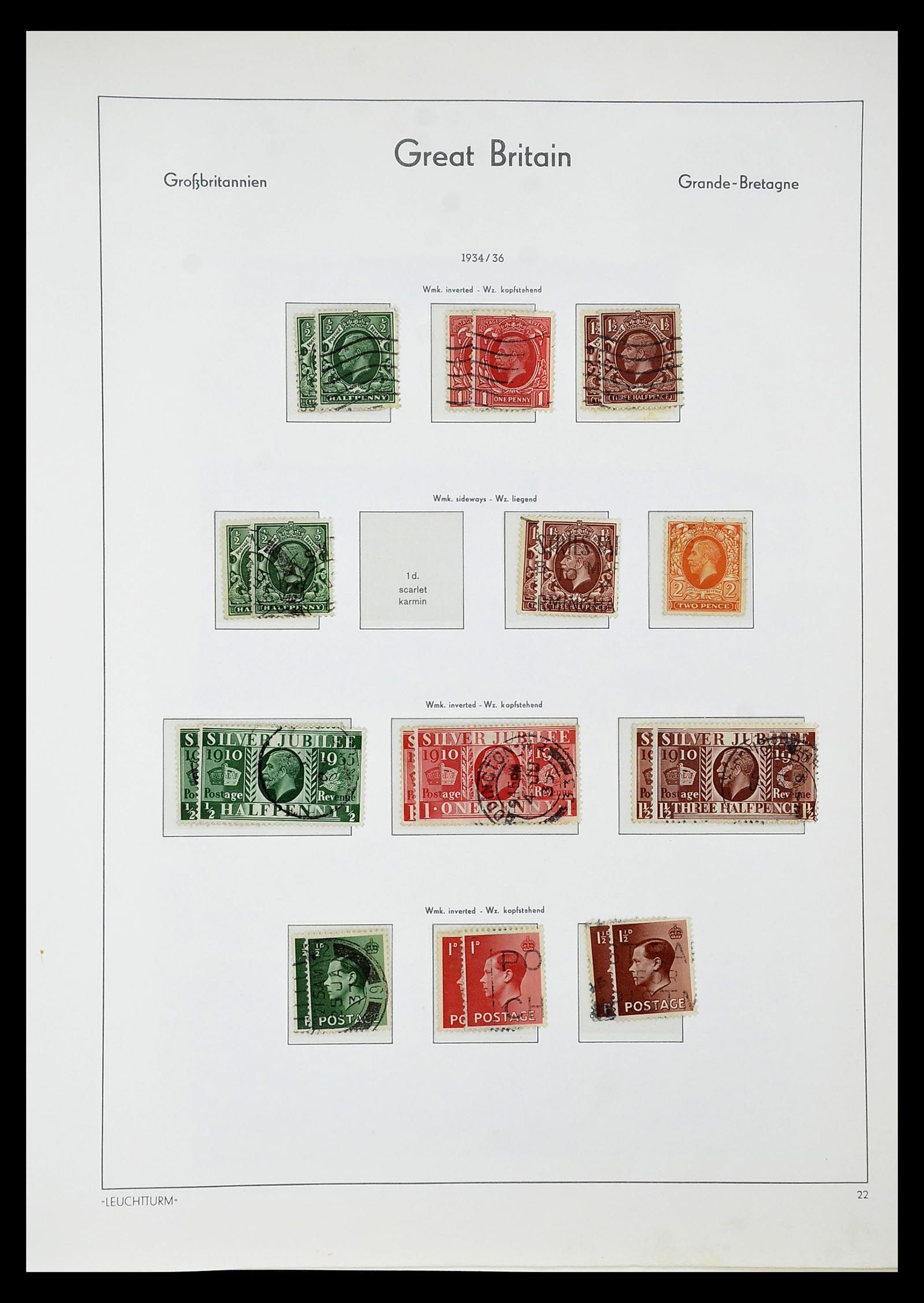 34784 092 - Stamp Collection 34784 Great Britain 1840-1950.