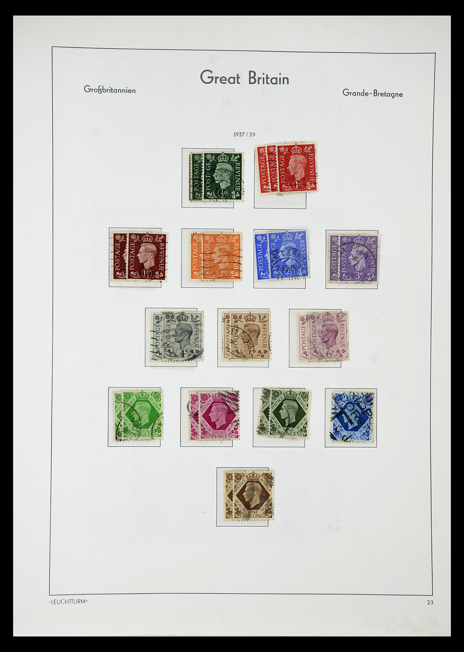 34784 096 - Stamp Collection 34784 Great Britain 1840-1950.