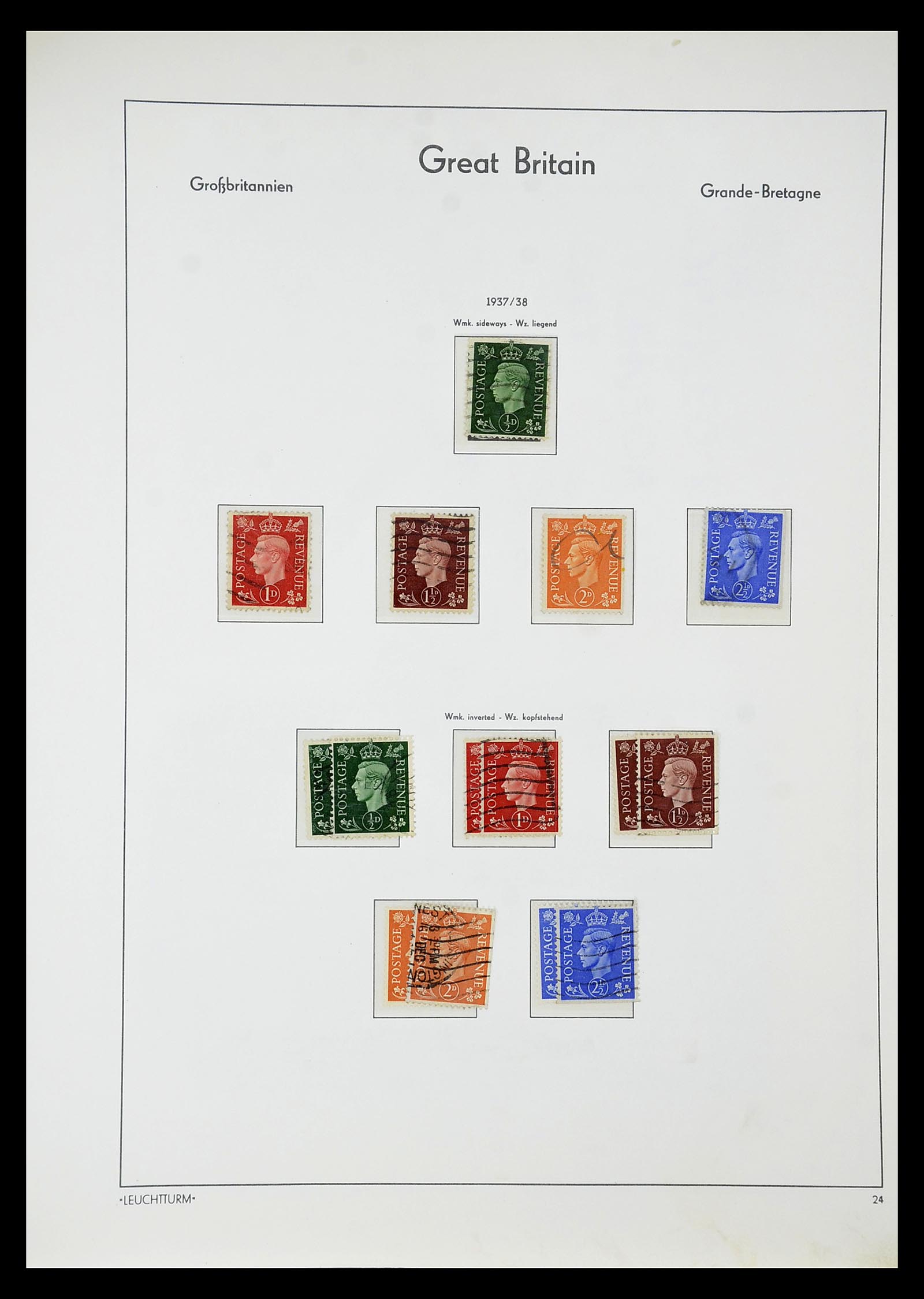 34784 098 - Stamp Collection 34784 Great Britain 1840-1950.