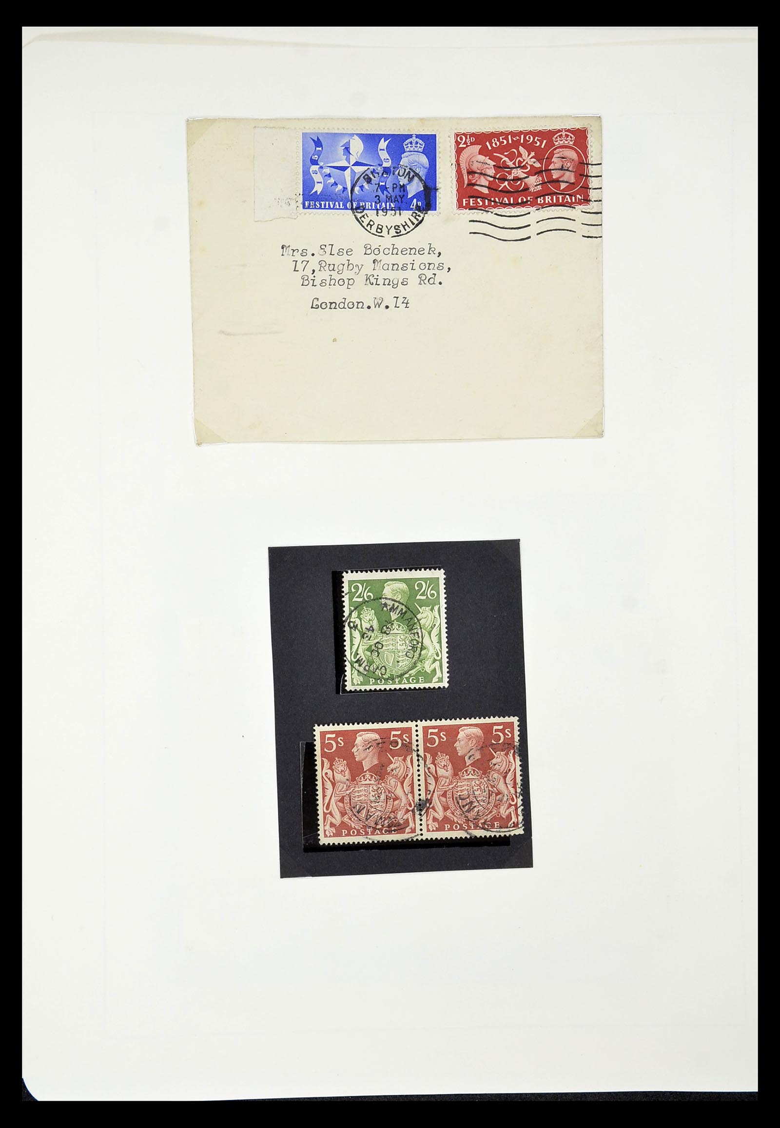 34784 101 - Stamp Collection 34784 Great Britain 1840-1950.