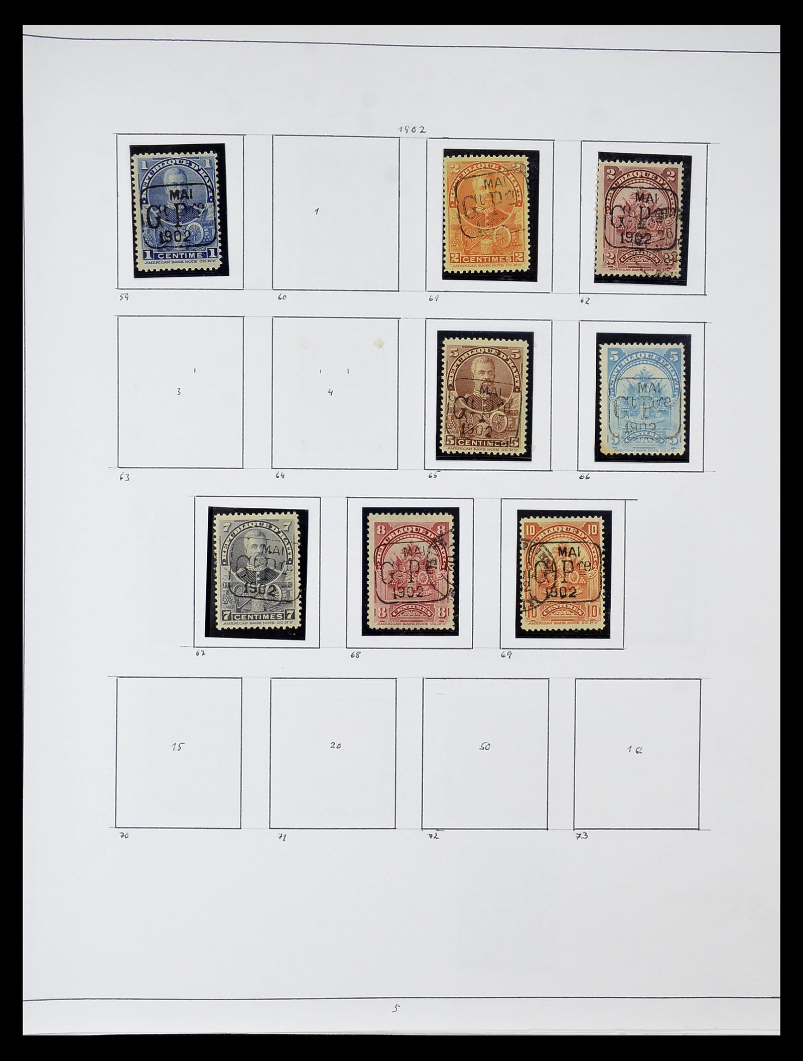 34787 002 - Stamp Collection 34787 Haiti 1892-1973.