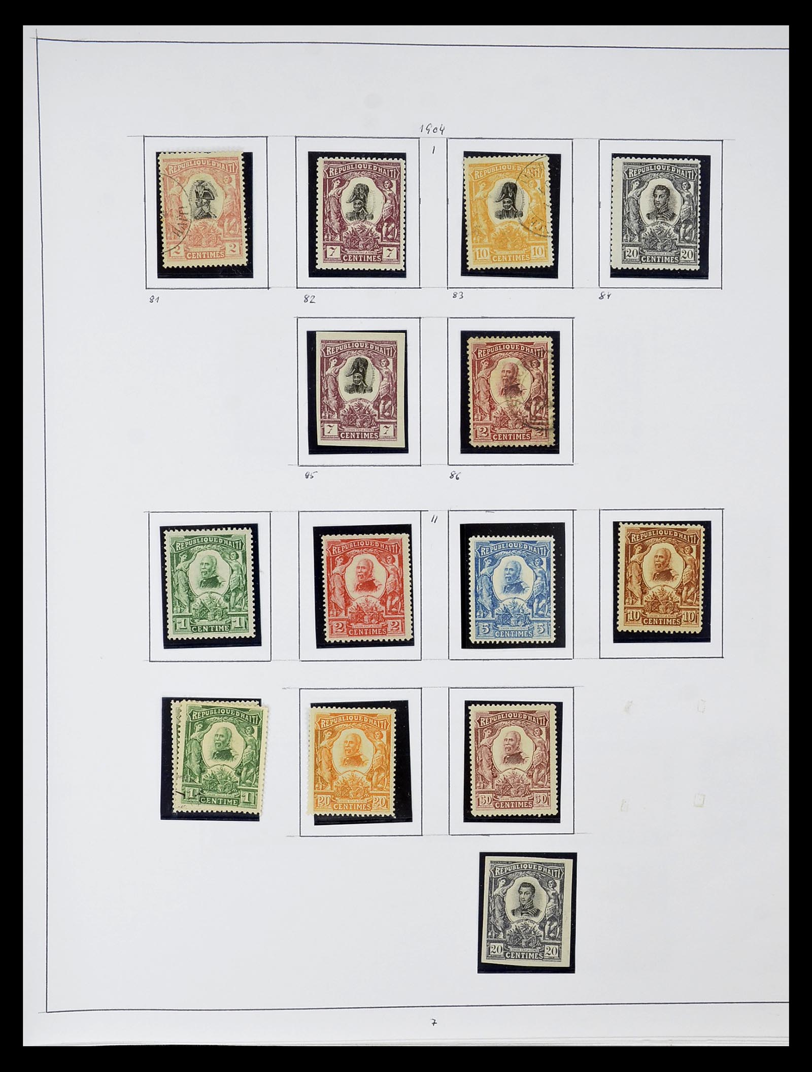 34787 003 - Postzegelverzameling 34787 Haïti 1892-1973.