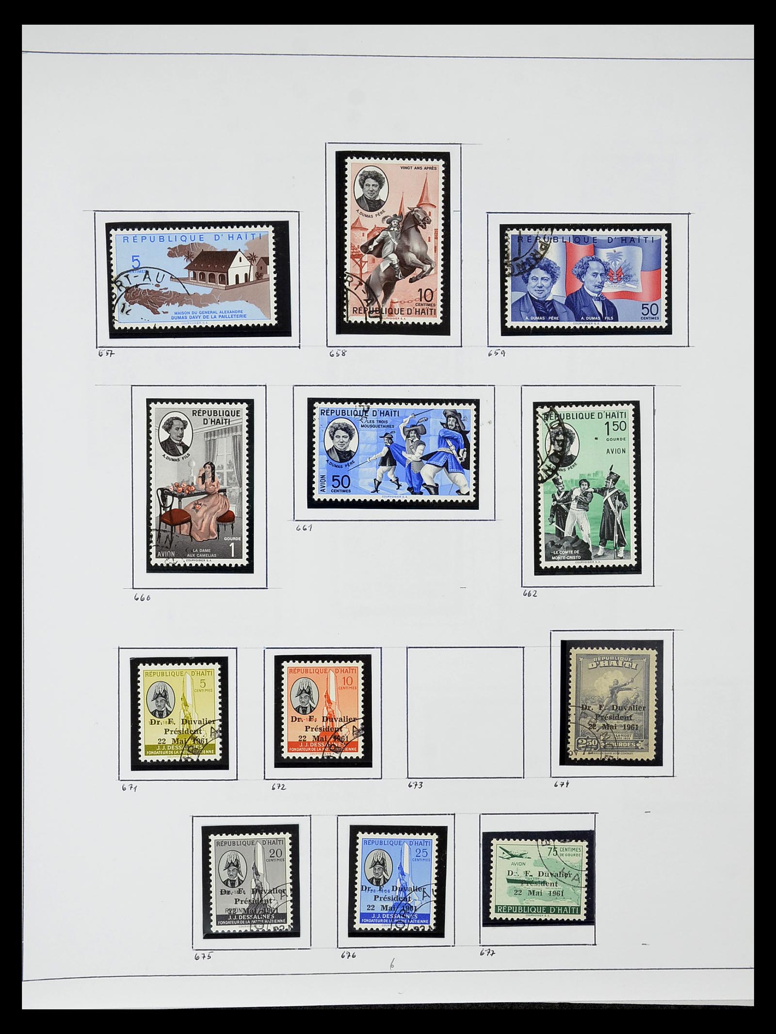 34787 009 - Postzegelverzameling 34787 Haïti 1892-1973.