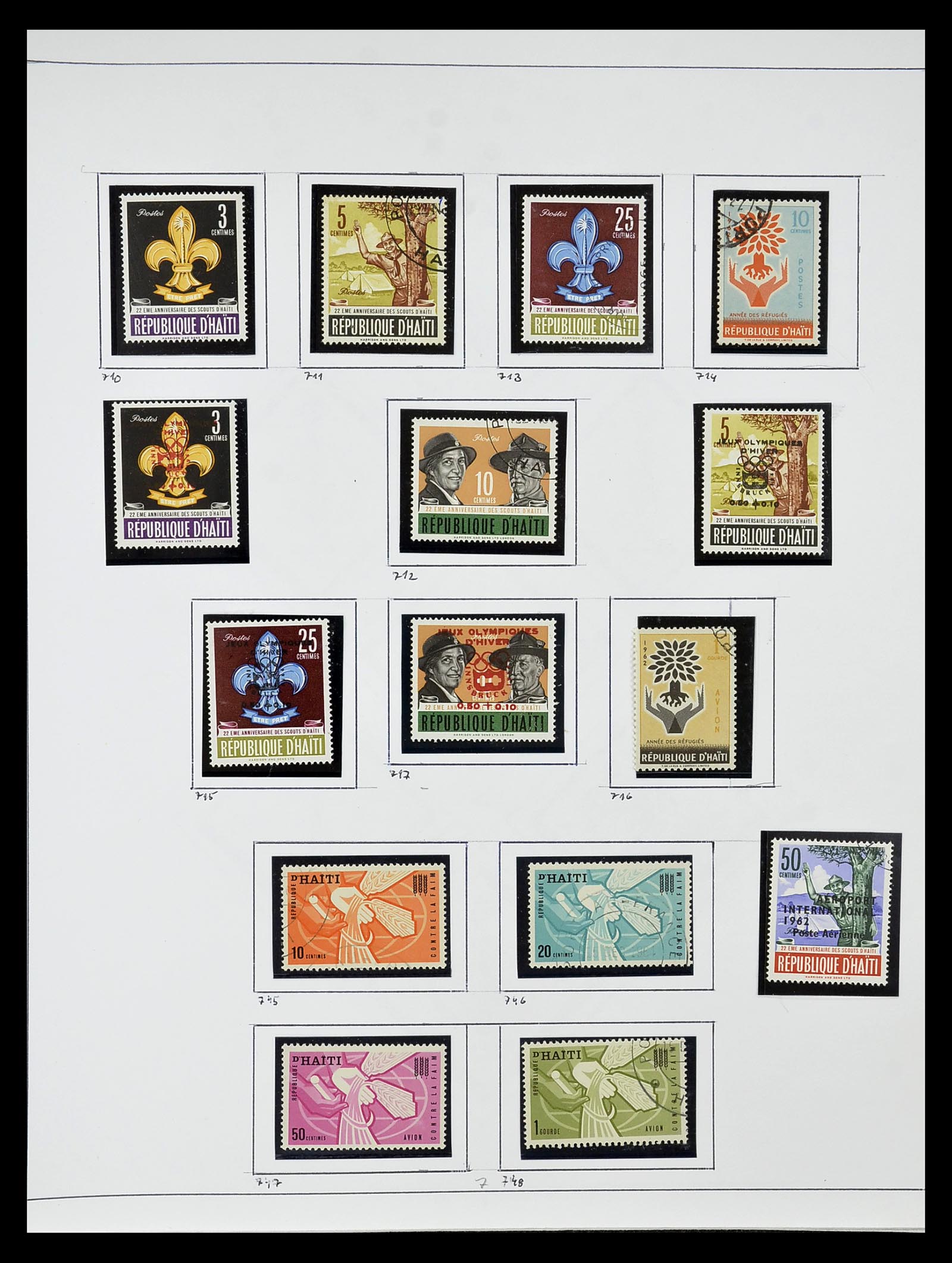 34787 010 - Postzegelverzameling 34787 Haïti 1892-1973.
