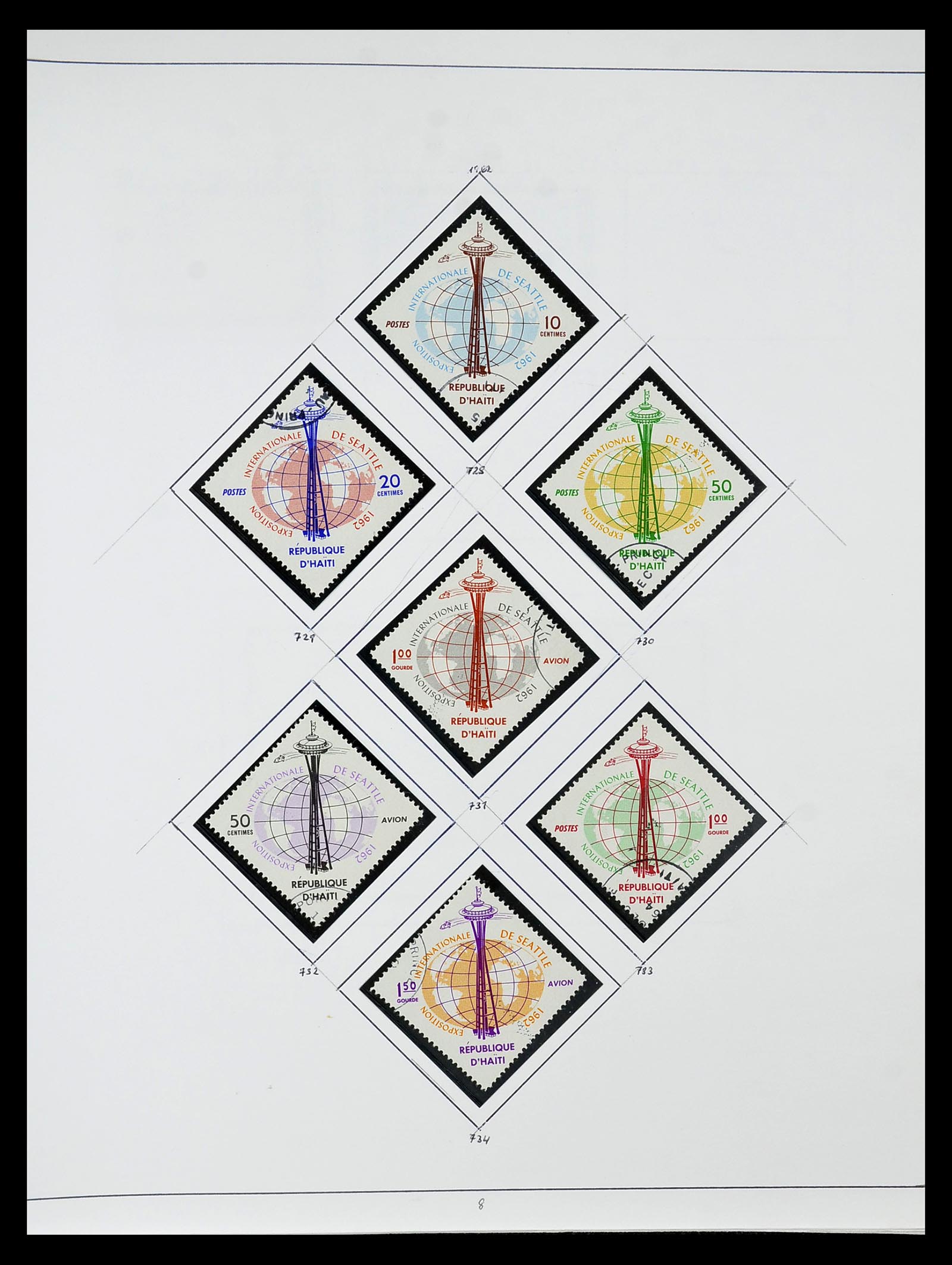 34787 011 - Postzegelverzameling 34787 Haïti 1892-1973.