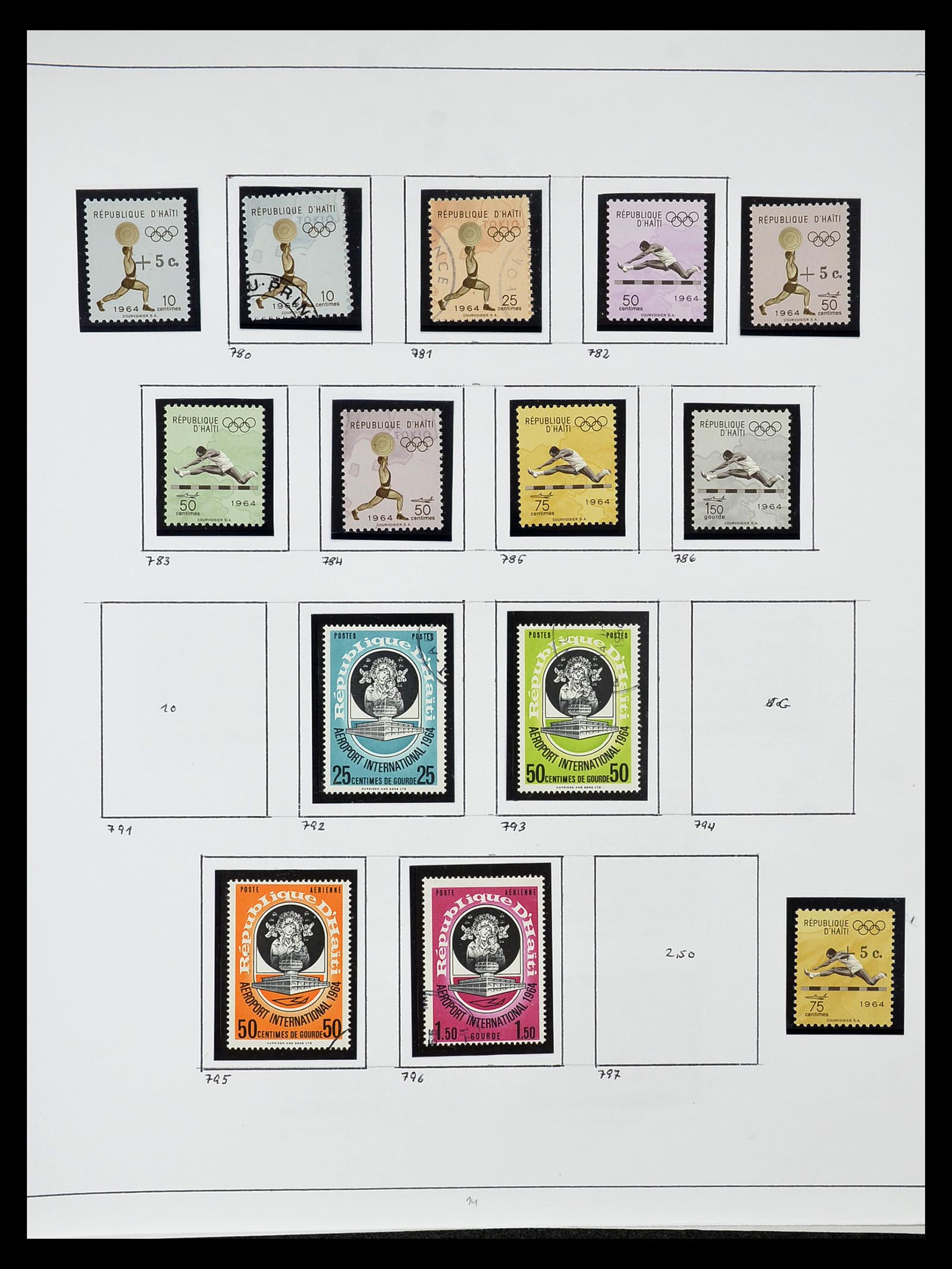 34787 014 - Postzegelverzameling 34787 Haïti 1892-1973.