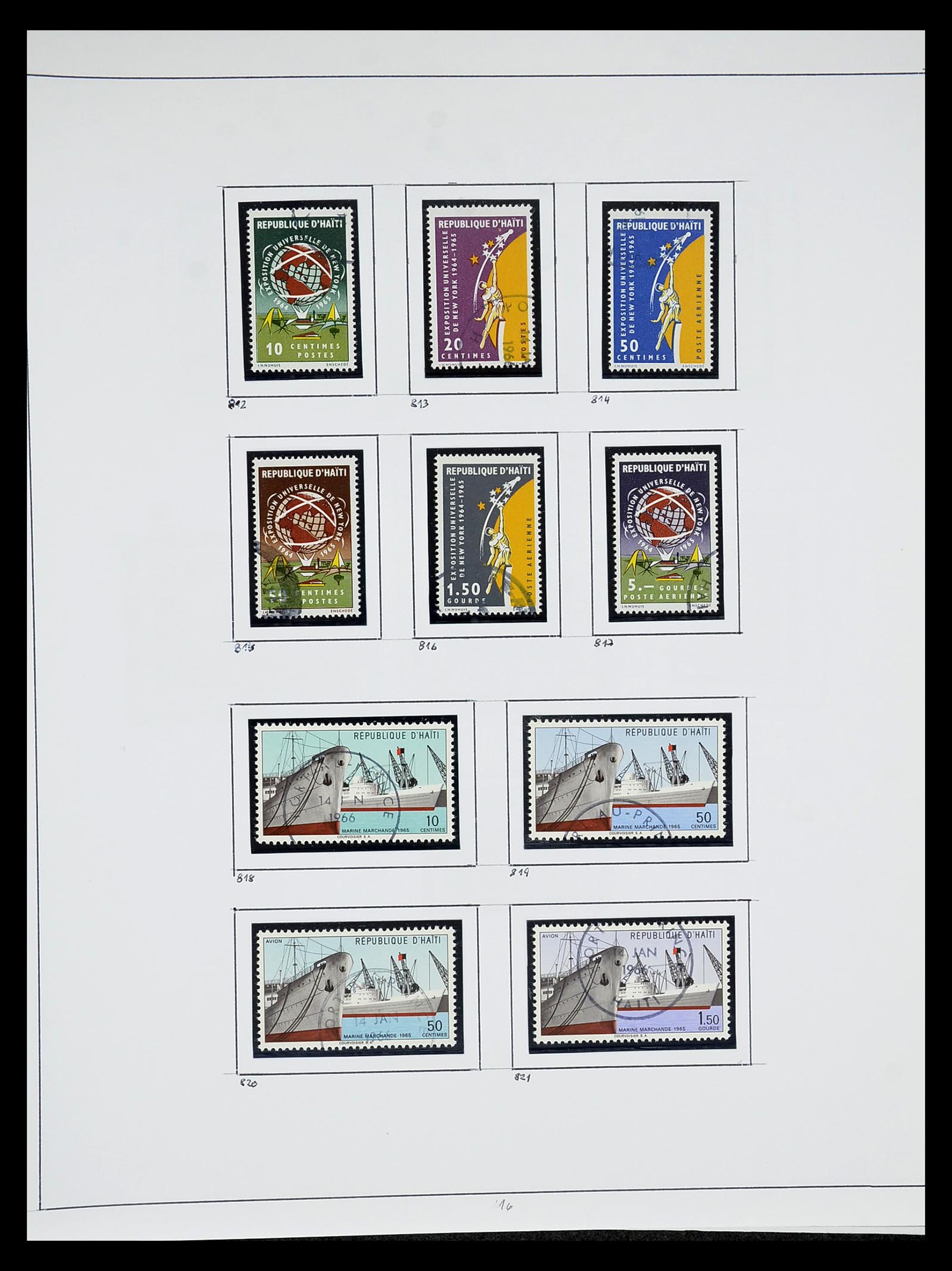 34787 016 - Stamp Collection 34787 Haiti 1892-1973.