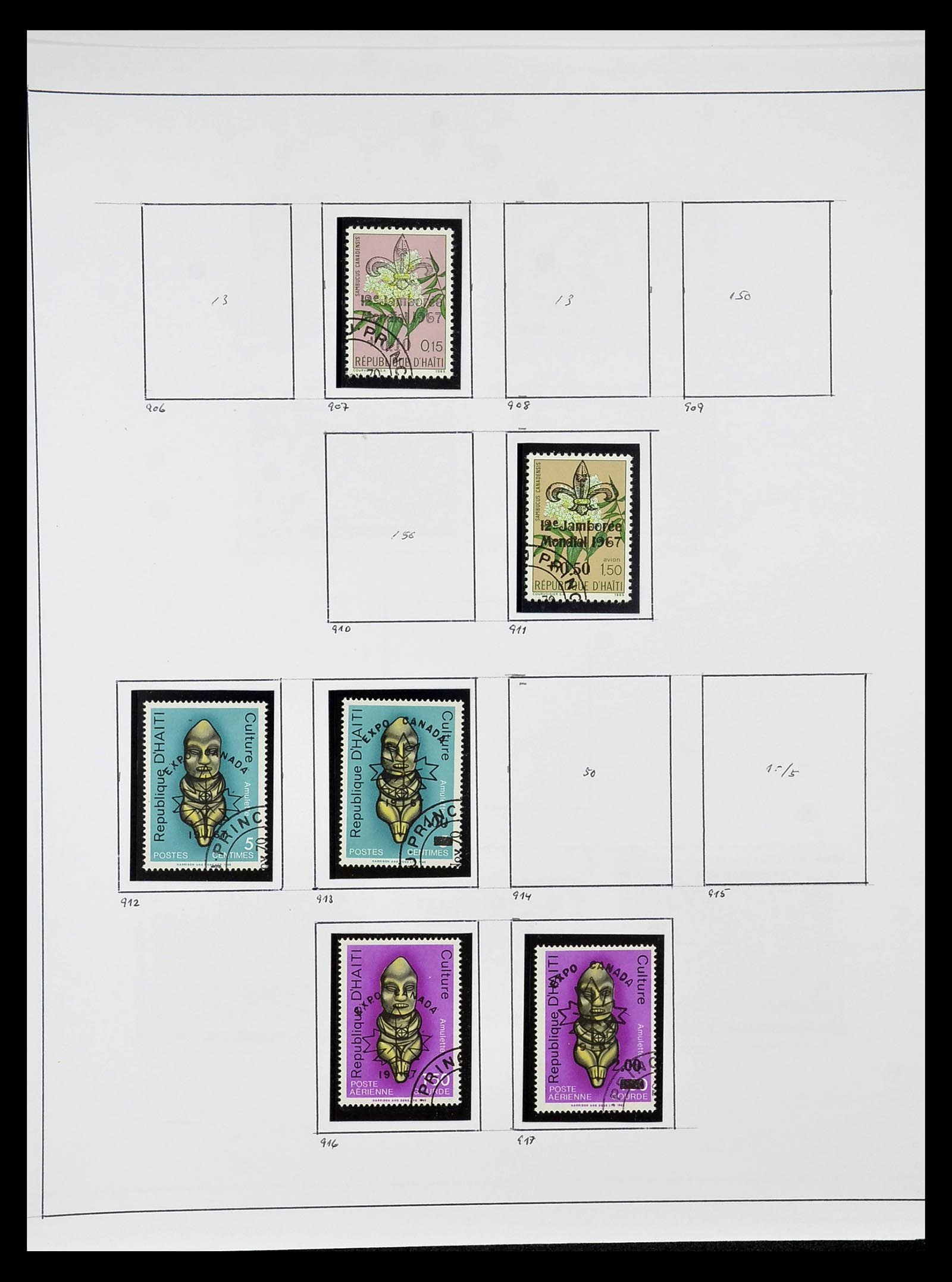 34787 021 - Postzegelverzameling 34787 Haïti 1892-1973.