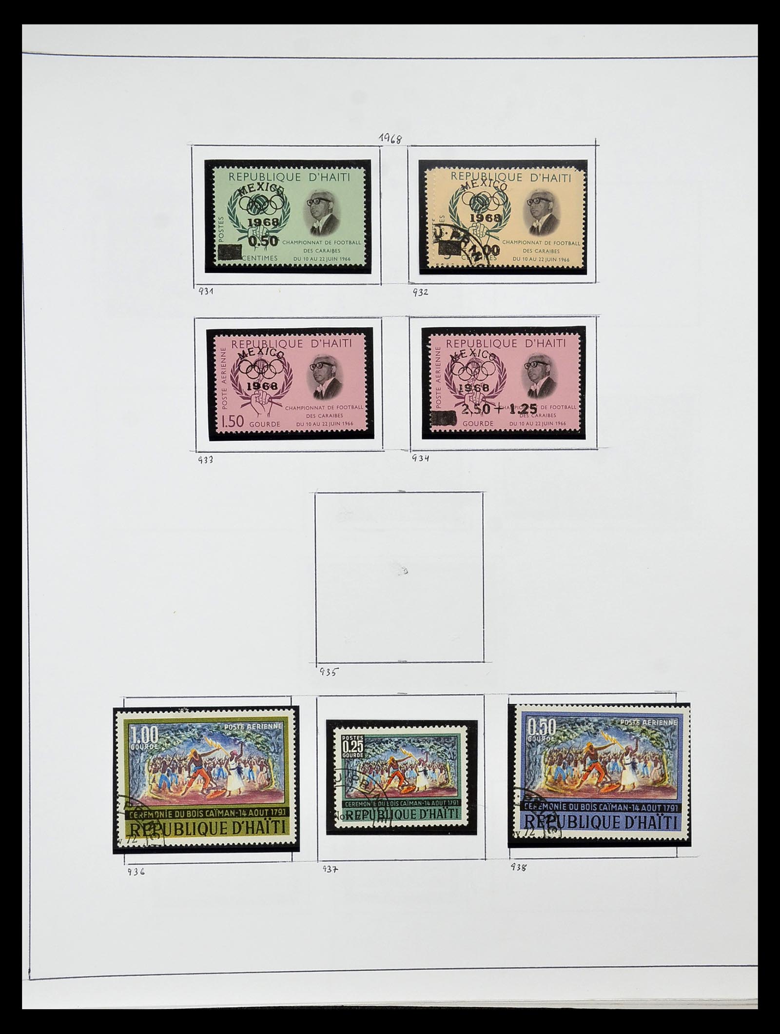 34787 022 - Postzegelverzameling 34787 Haïti 1892-1973.