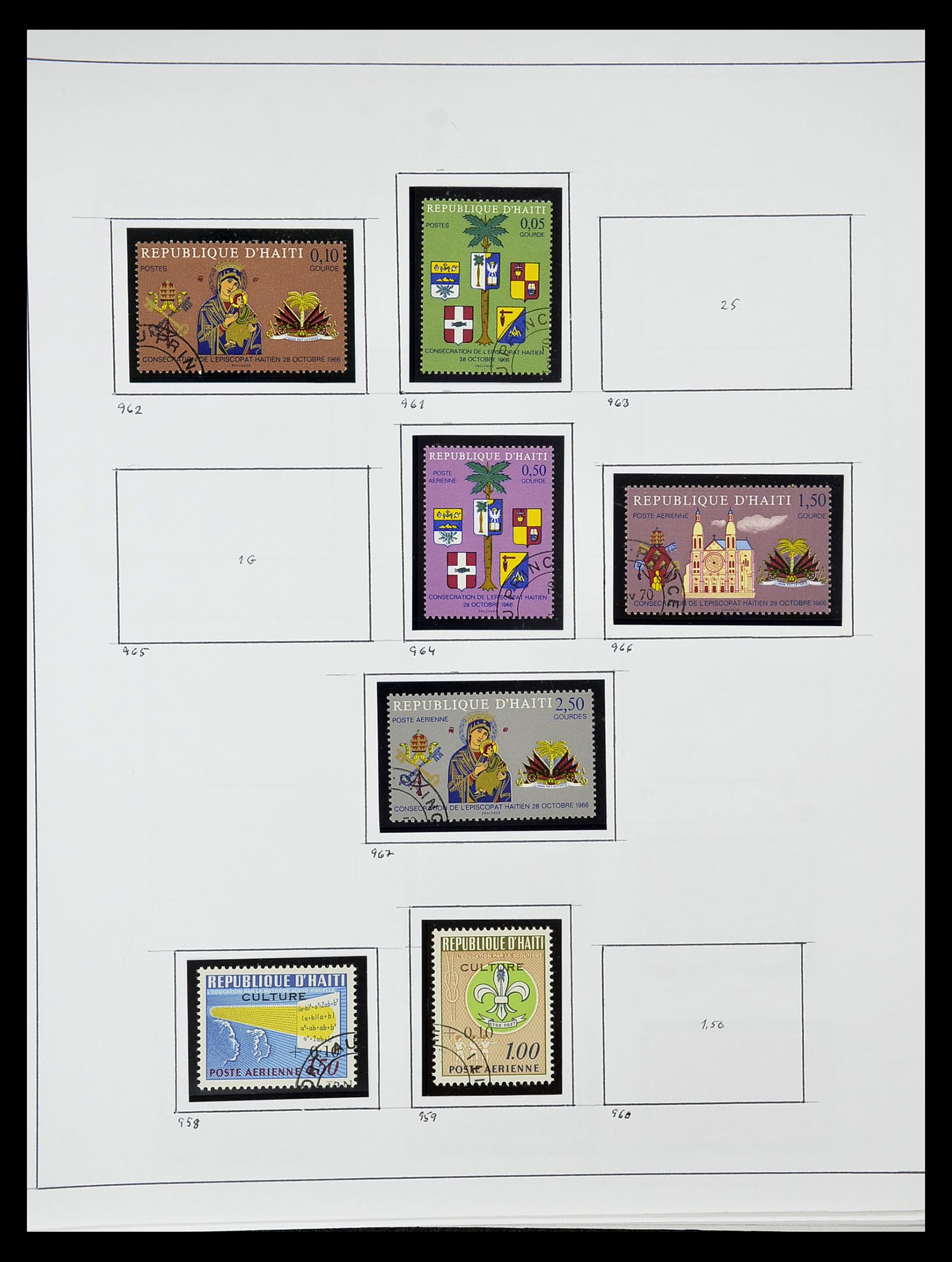 34787 023 - Postzegelverzameling 34787 Haïti 1892-1973.