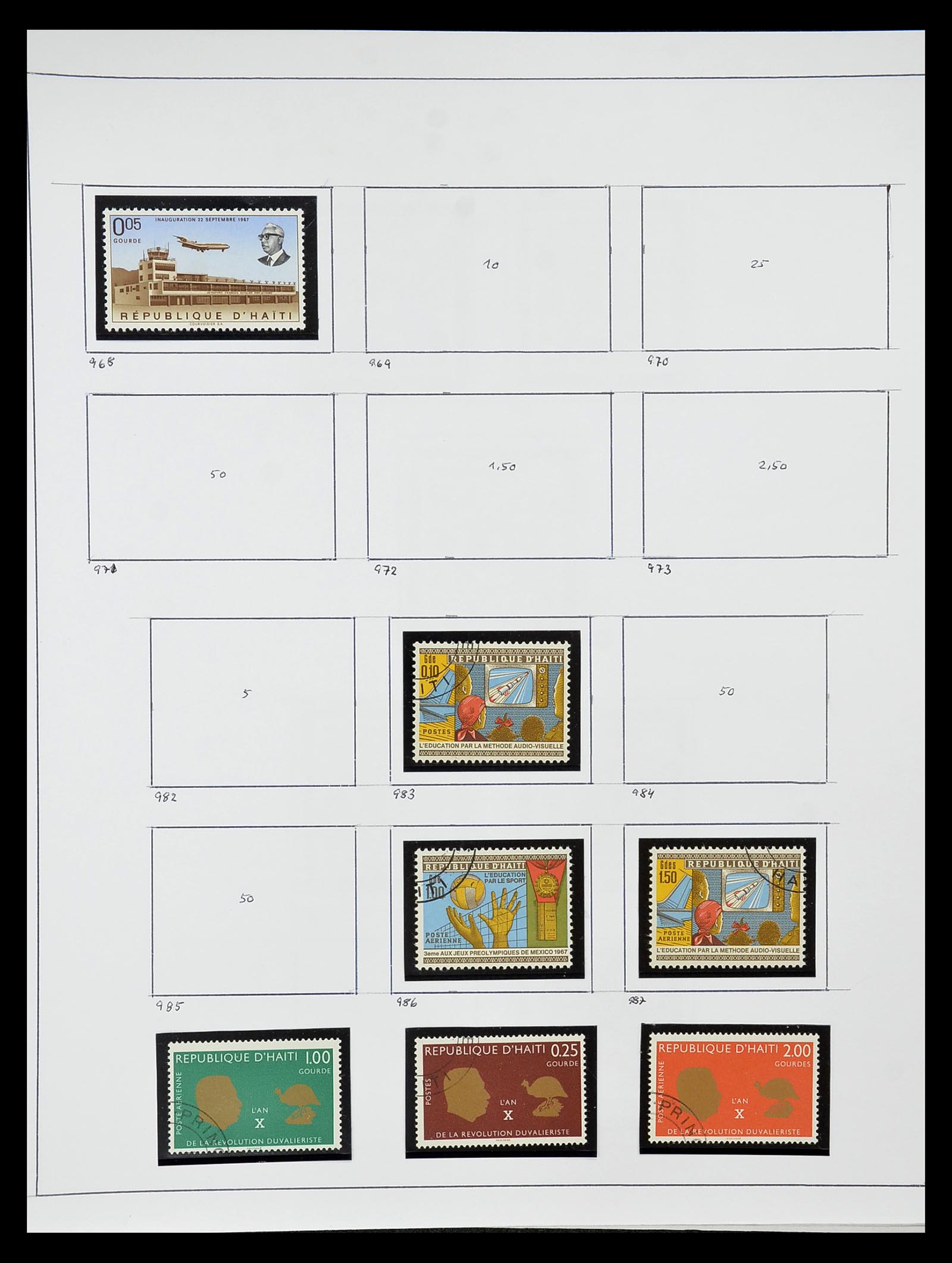 34787 024 - Stamp Collection 34787 Haiti 1892-1973.