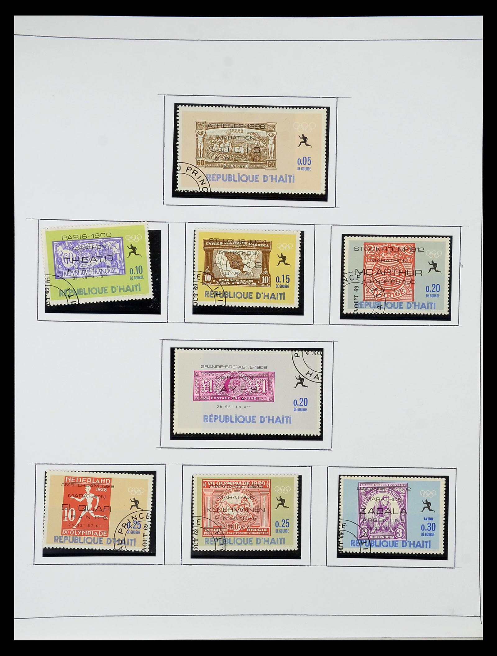 34787 033 - Postzegelverzameling 34787 Haïti 1892-1973.