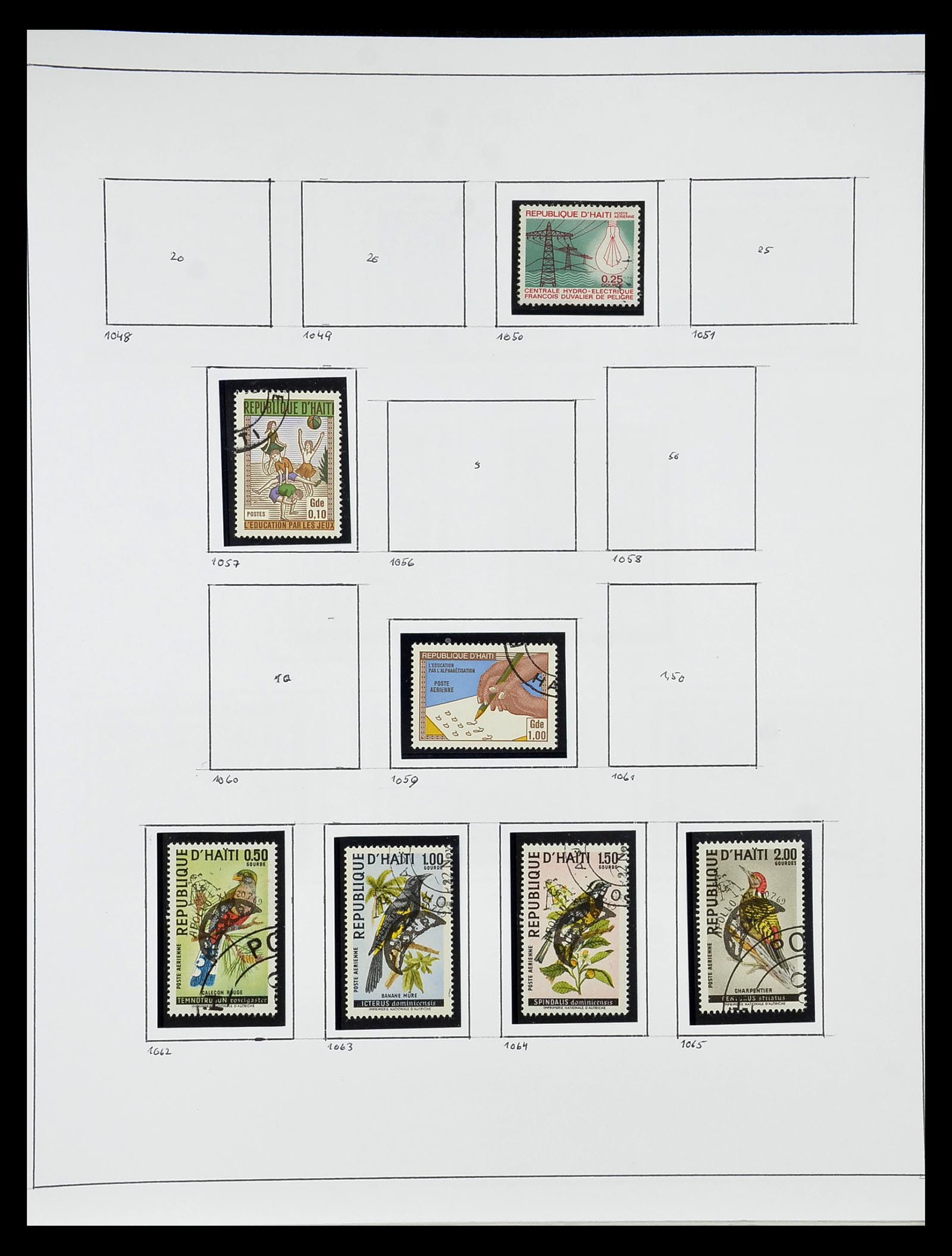 34787 035 - Postzegelverzameling 34787 Haïti 1892-1973.
