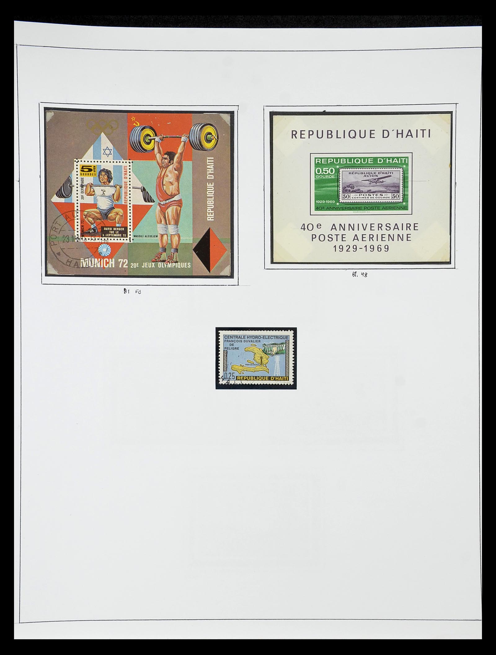 34787 051 - Postzegelverzameling 34787 Haïti 1892-1973.