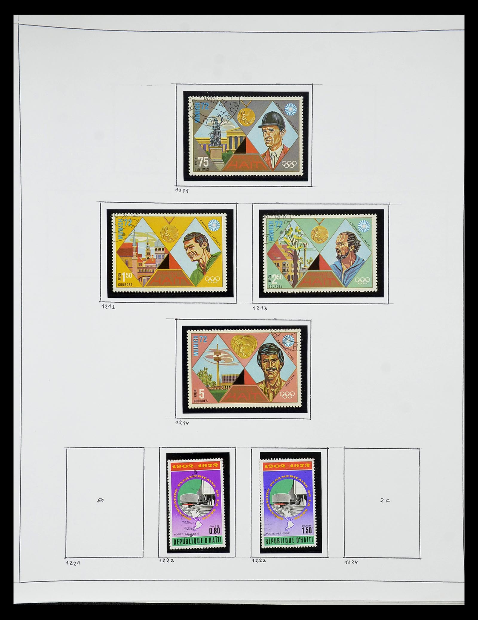 34787 053 - Postzegelverzameling 34787 Haïti 1892-1973.
