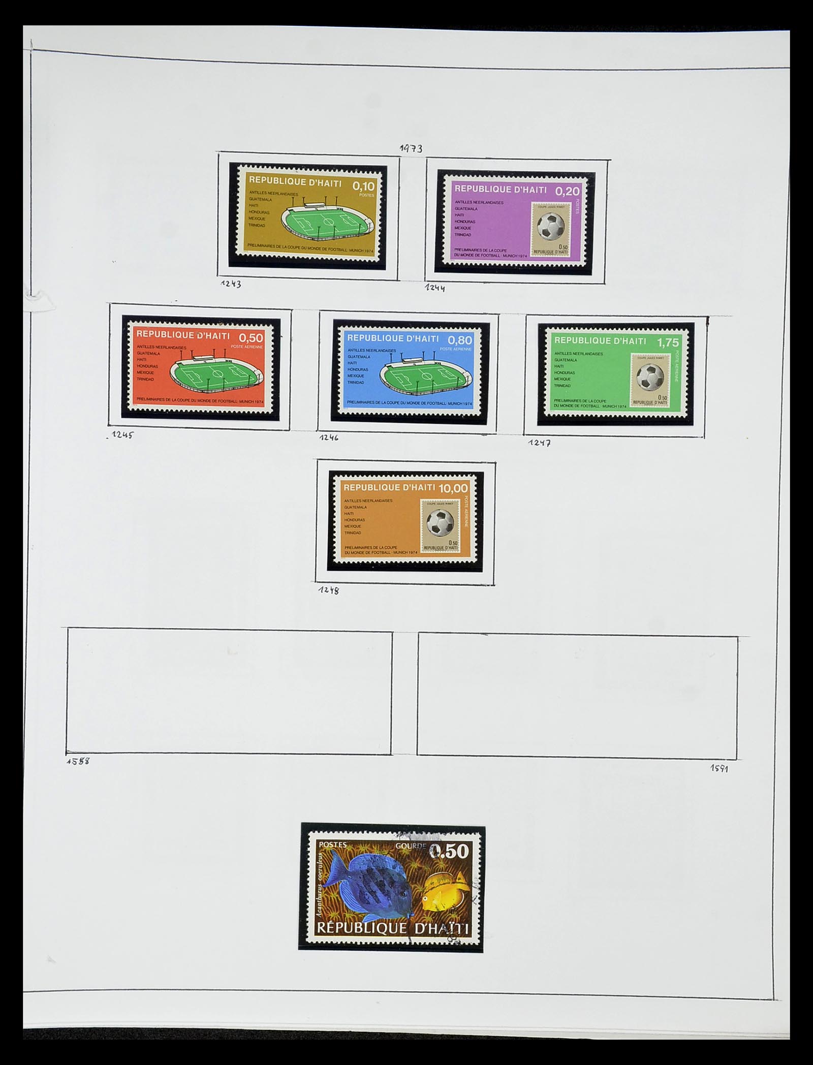 34787 054 - Postzegelverzameling 34787 Haïti 1892-1973.