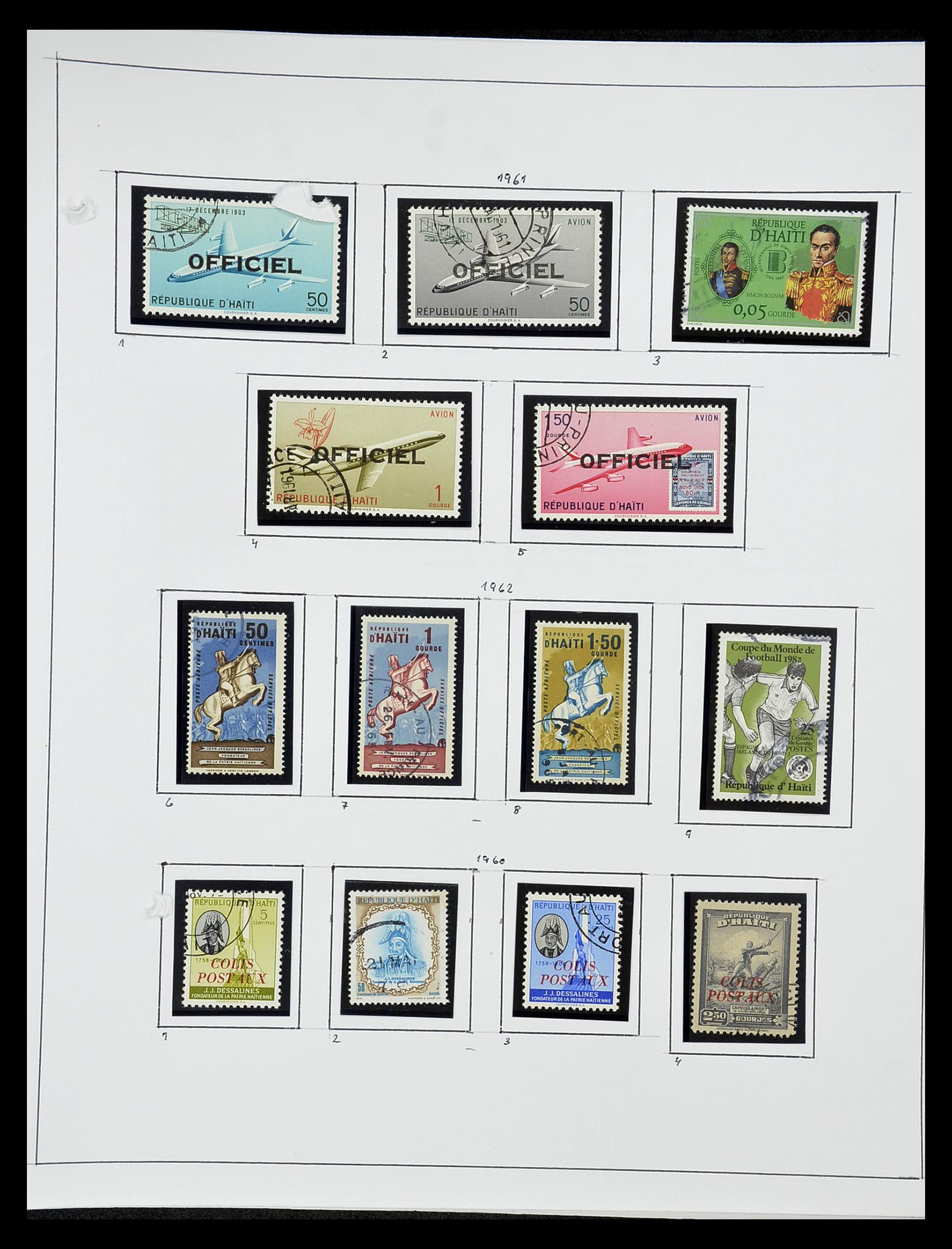 34787 055 - Stamp Collection 34787 Haiti 1892-1973.