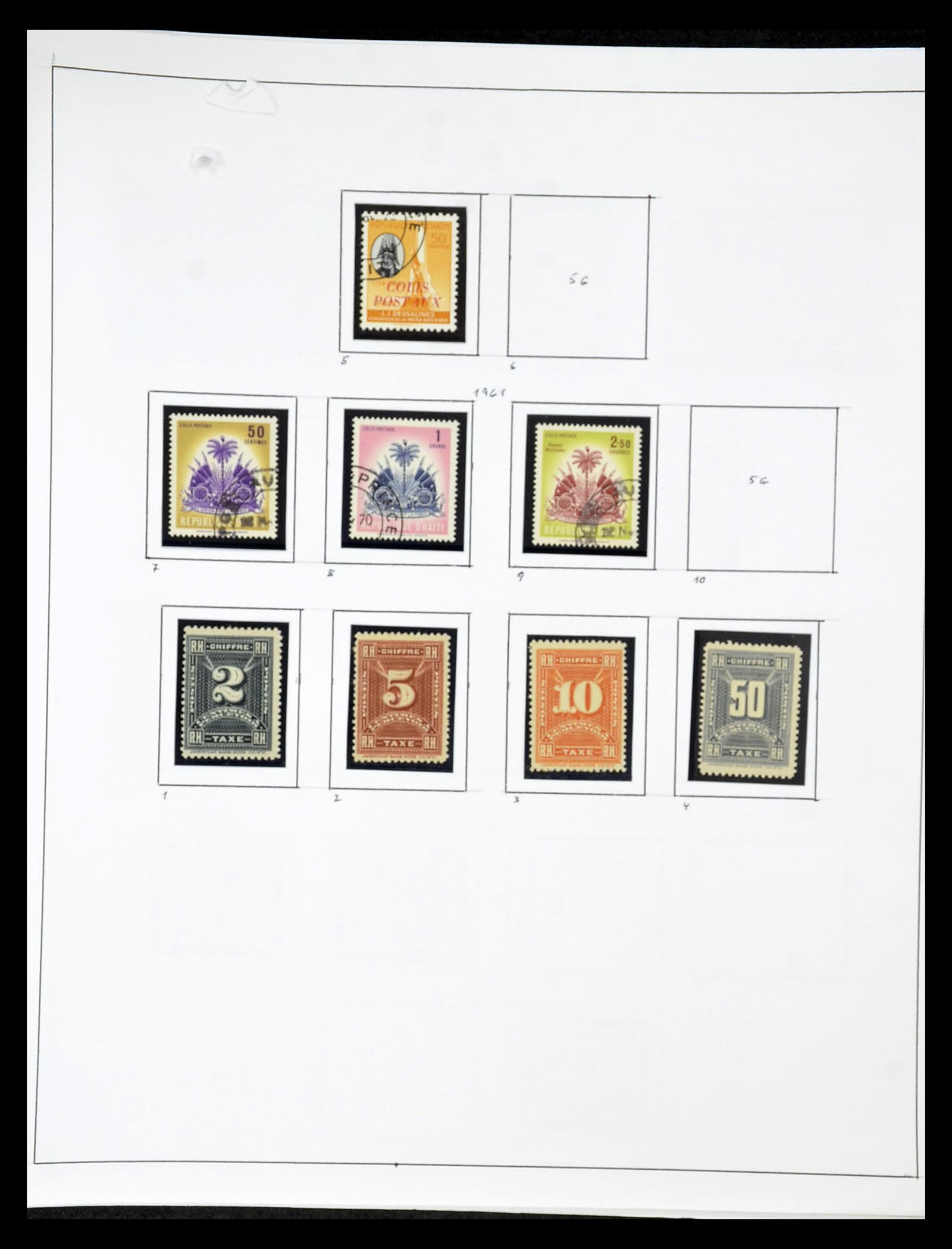 34787 056 - Postzegelverzameling 34787 Haïti 1892-1973.