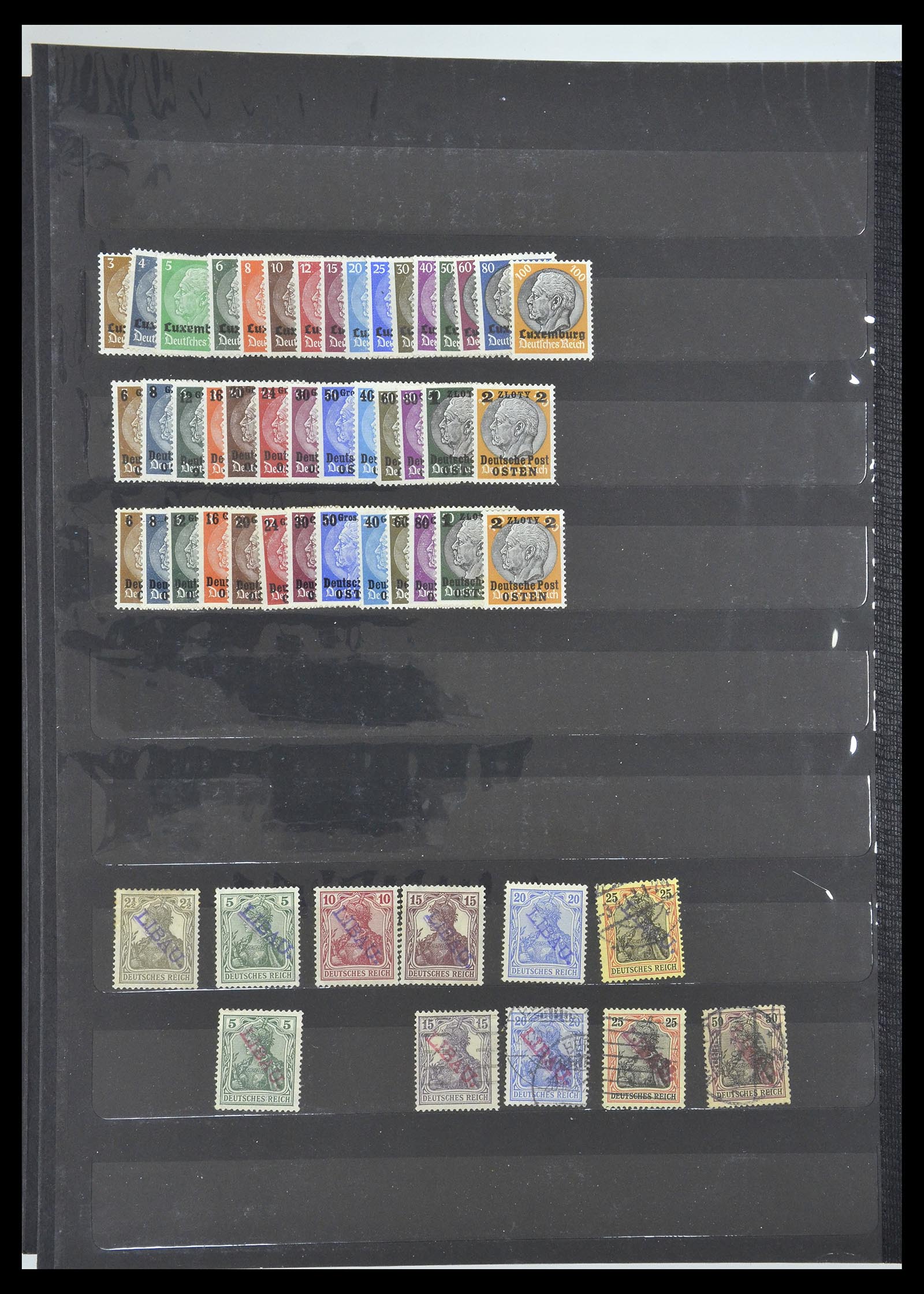 34789 024 - Postzegelverzameling 34789 Duitse bezettingen en gebieden 1914-1959.
