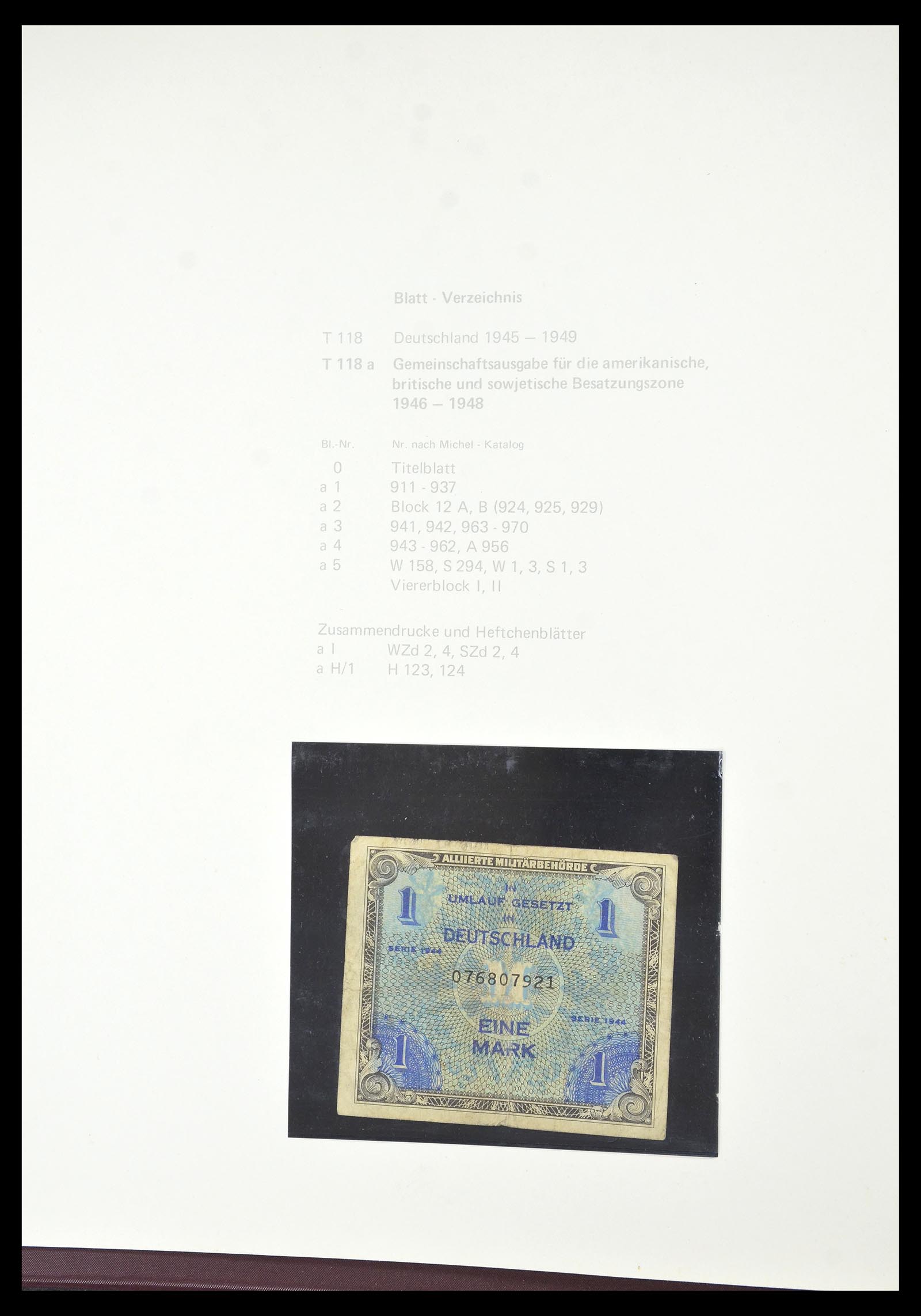 34790 001 - Postzegelverzameling 34790 Duitse Zones 1945-1949.