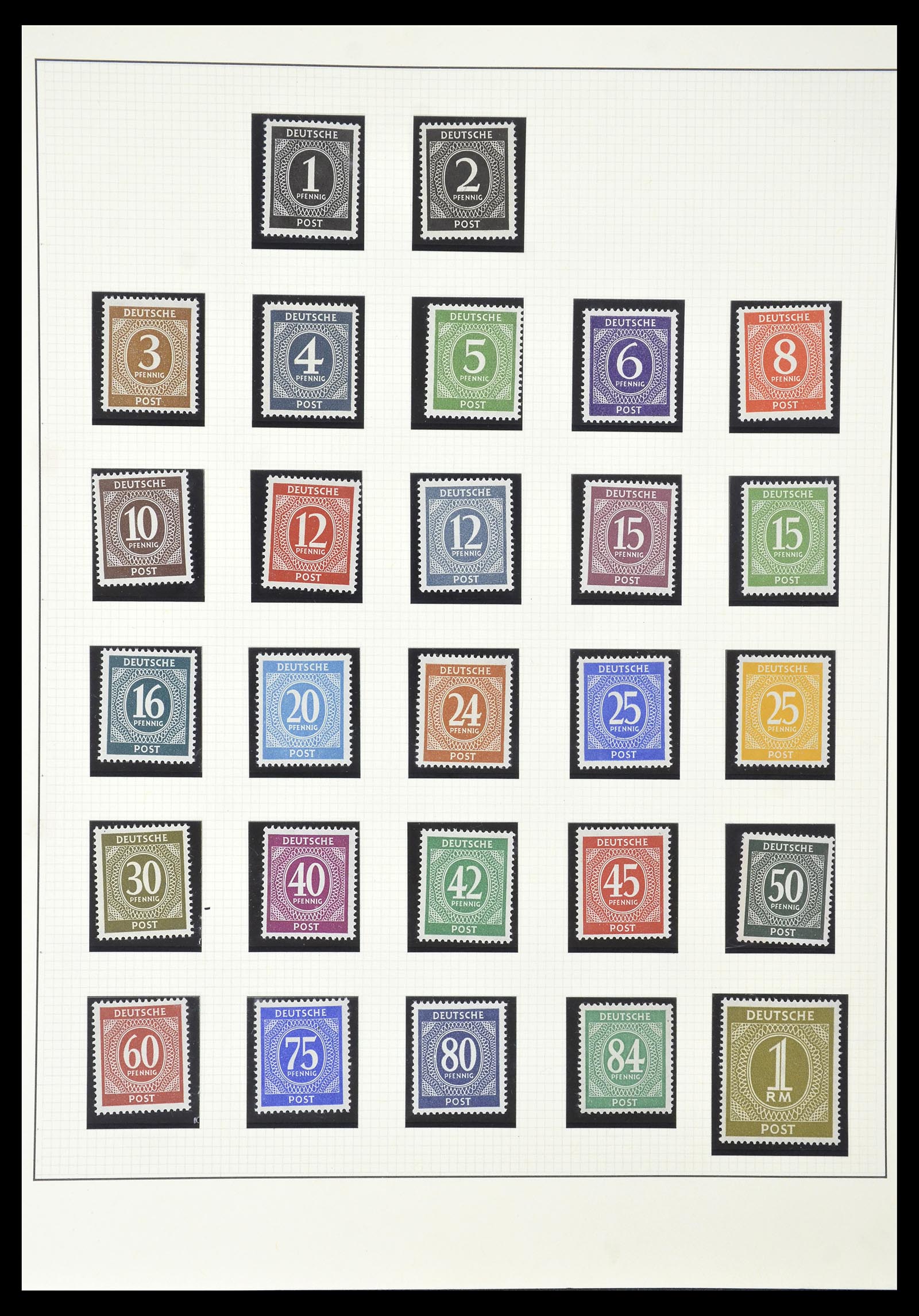 34790 002 - Stamp Collection 34790 German Zones 1945-1949.