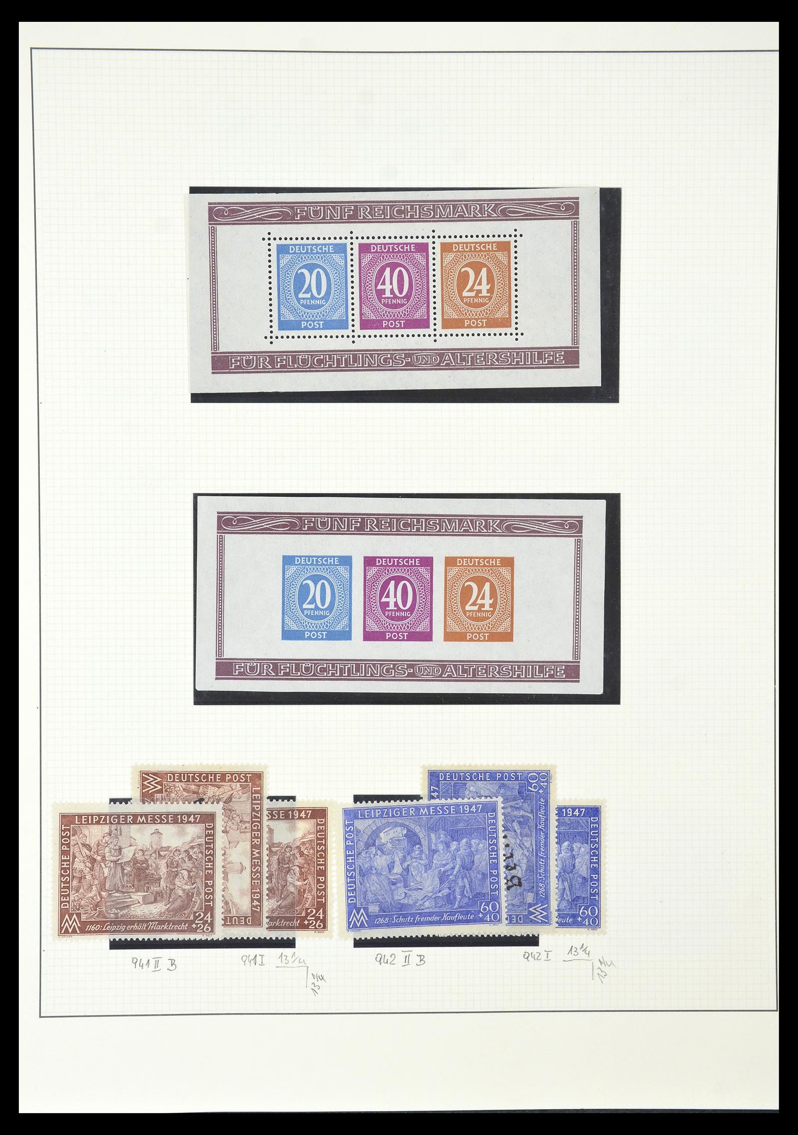34790 003 - Postzegelverzameling 34790 Duitse Zones 1945-1949.