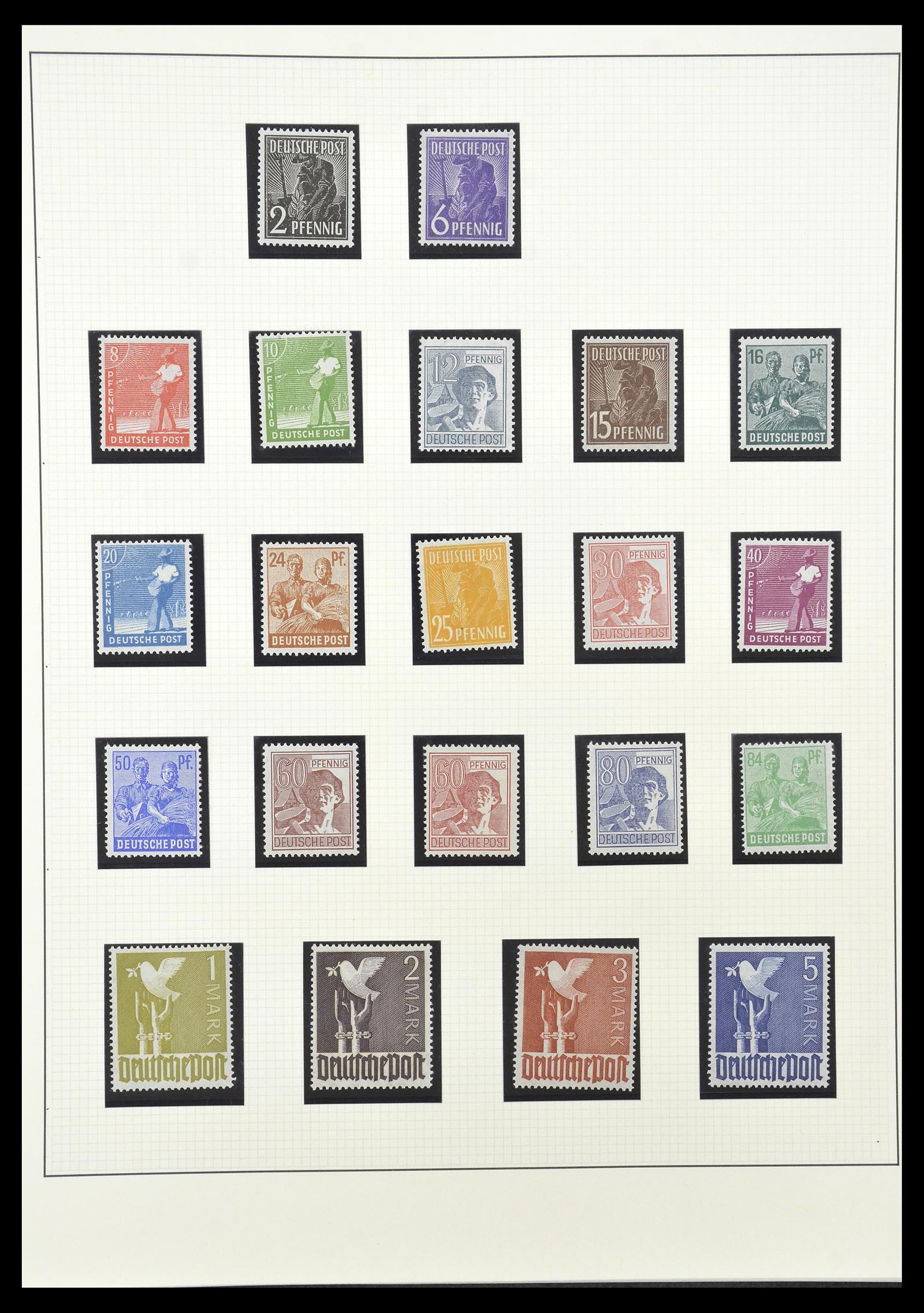 34790 004 - Postzegelverzameling 34790 Duitse Zones 1945-1949.