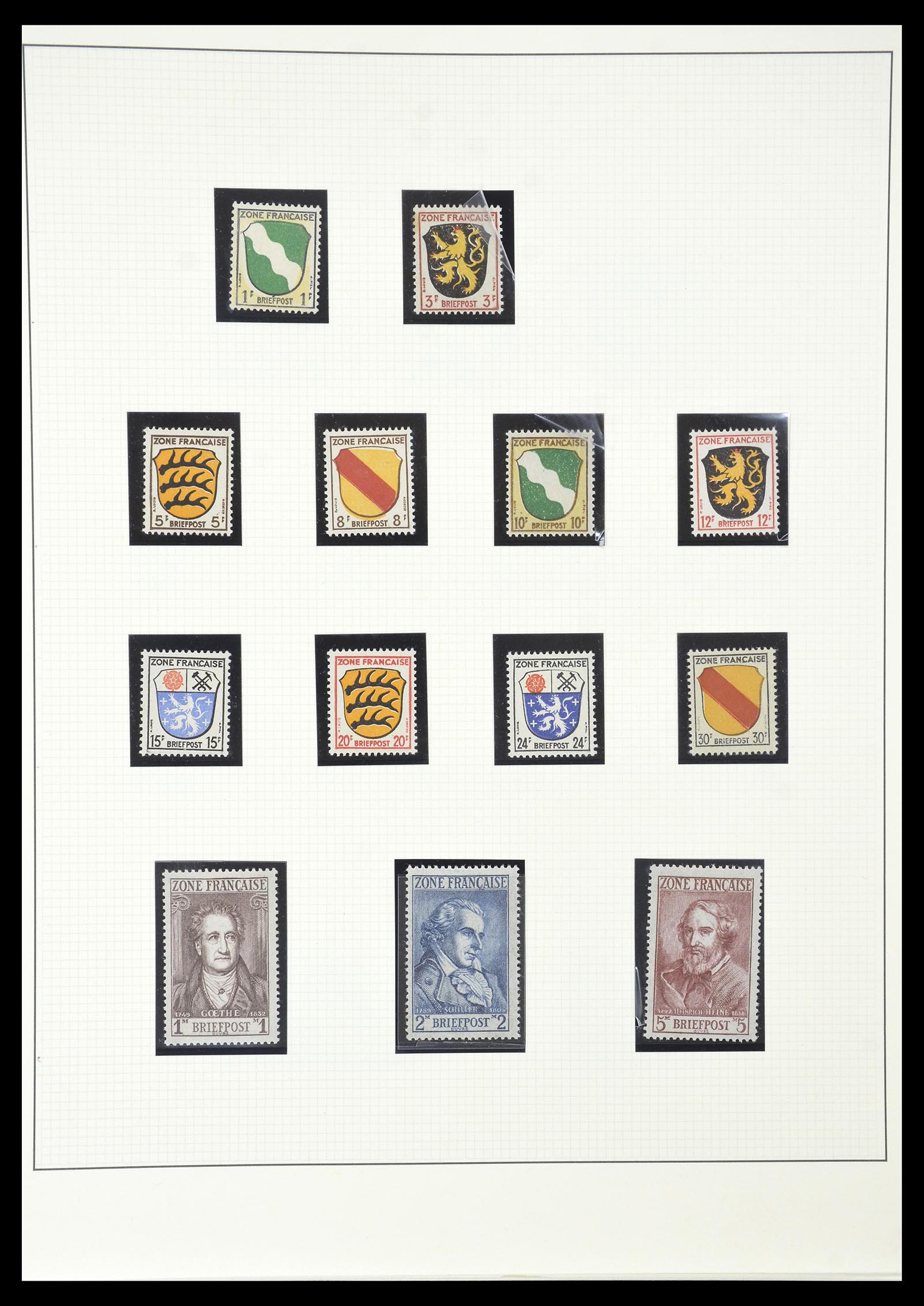 34790 006 - Postzegelverzameling 34790 Duitse Zones 1945-1949.