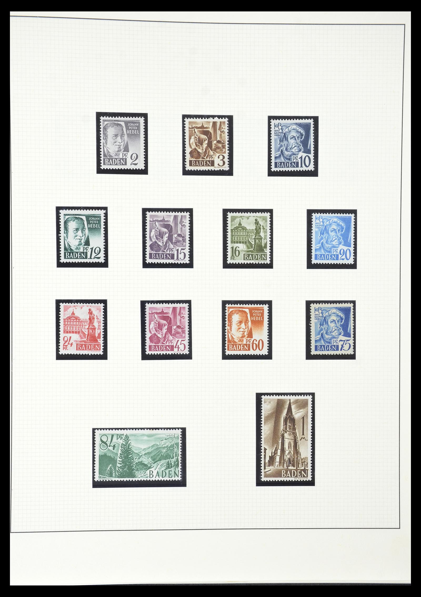 34790 007 - Postzegelverzameling 34790 Duitse Zones 1945-1949.