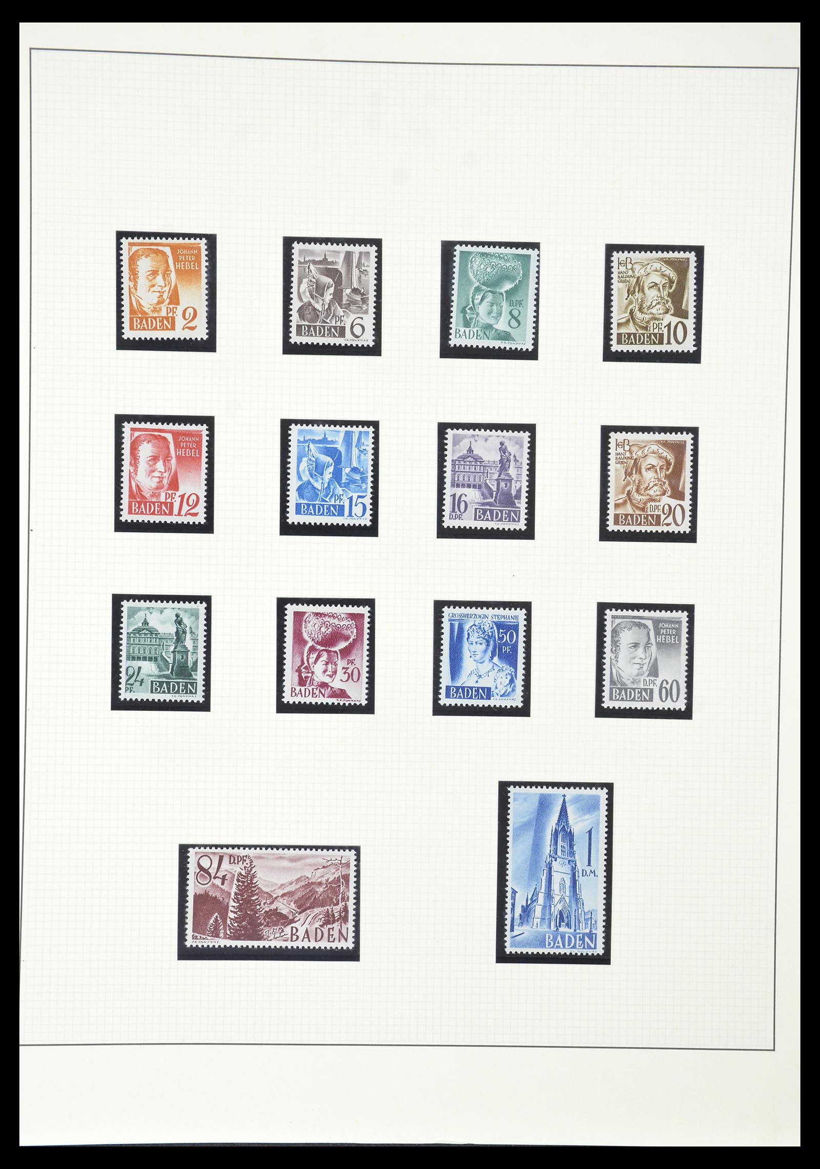 34790 008 - Postzegelverzameling 34790 Duitse Zones 1945-1949.