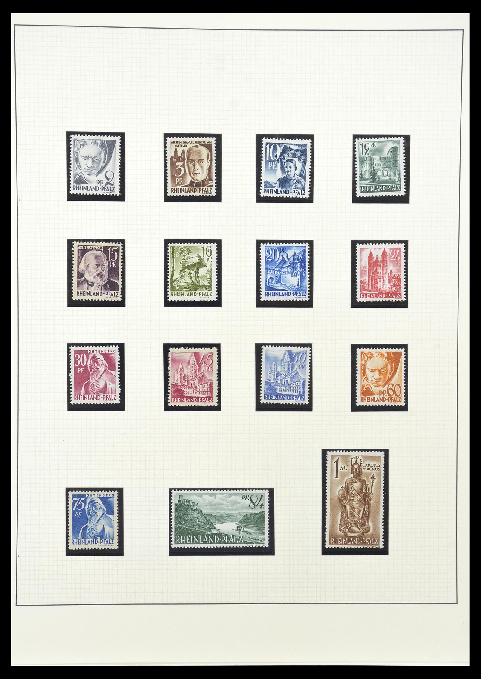 34790 013 - Postzegelverzameling 34790 Duitse Zones 1945-1949.