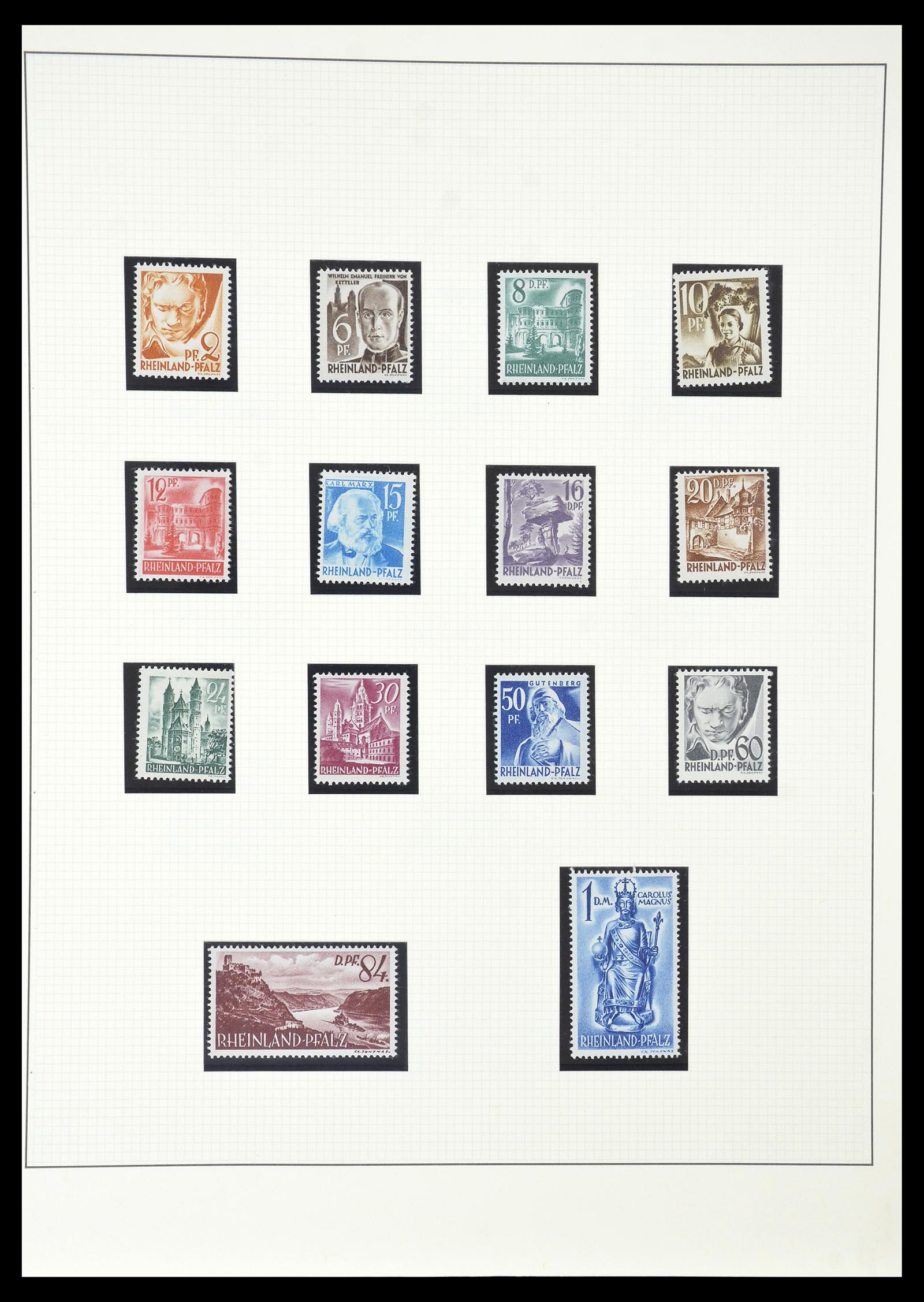34790 014 - Postzegelverzameling 34790 Duitse Zones 1945-1949.
